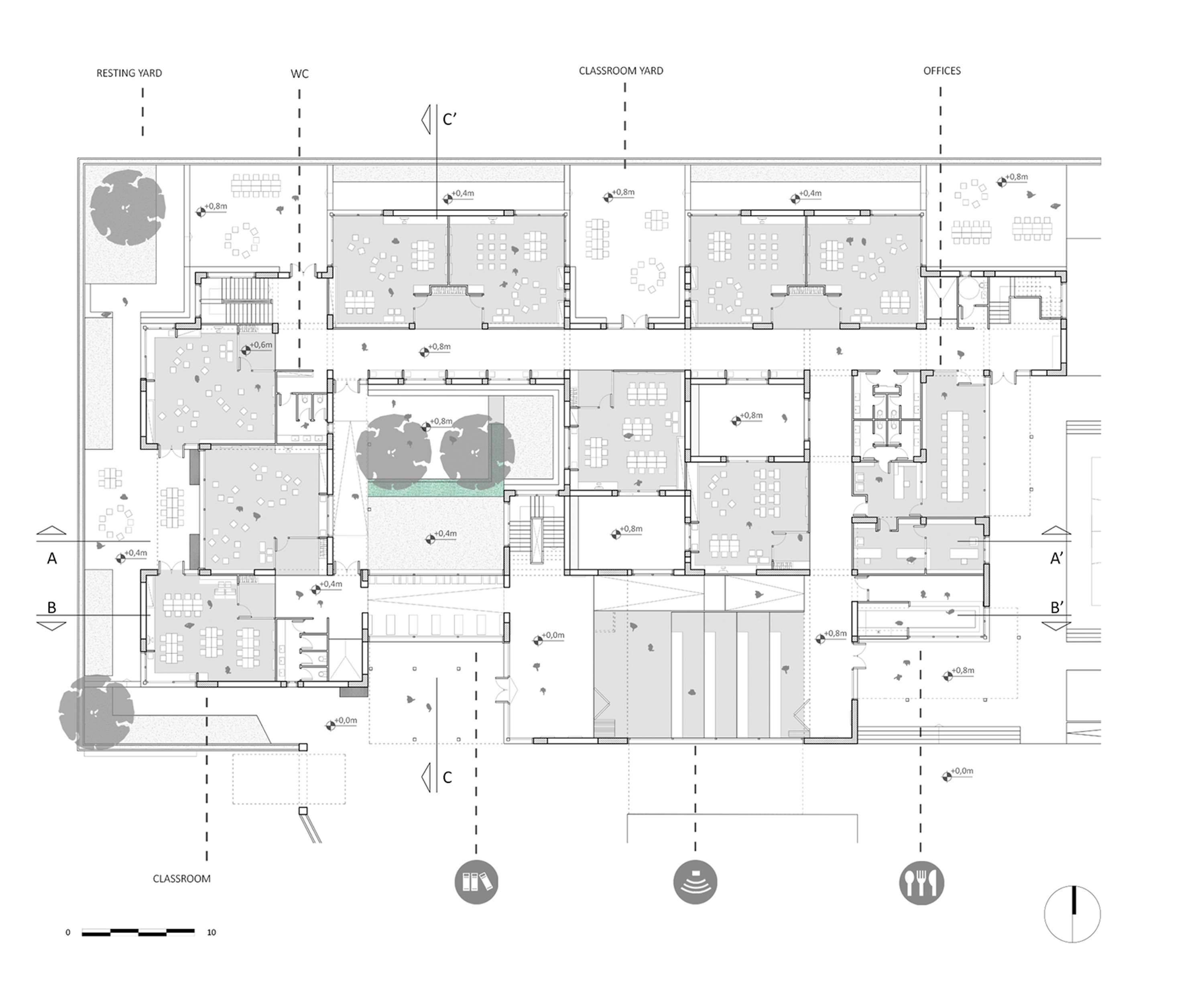 Diploma Project: "Designing a Lyceum building in Evosmos, Thessaloniki" by Panayotis Kalaitzidis
