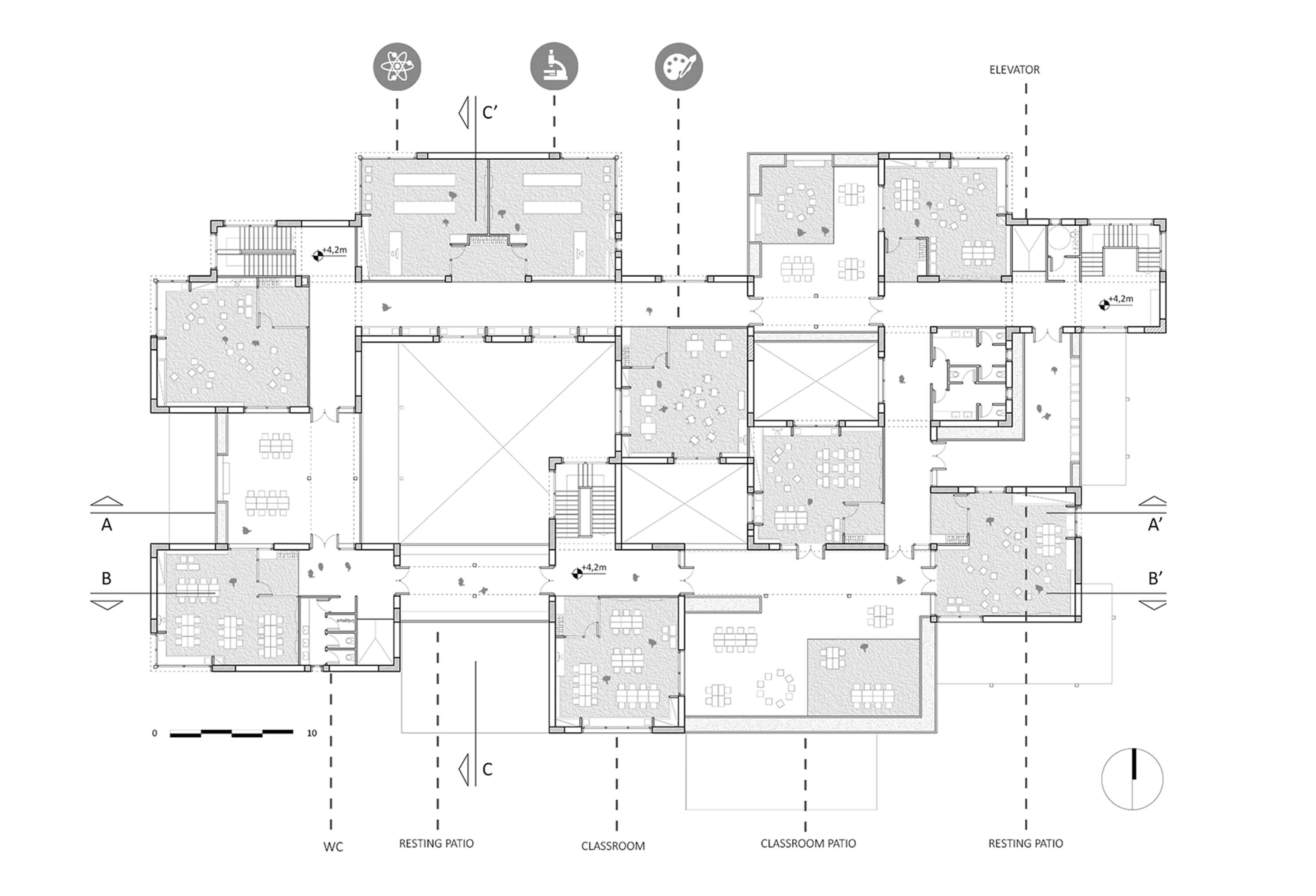 Diploma Project: "Designing a Lyceum building in Evosmos, Thessaloniki" by Panayotis Kalaitzidis
