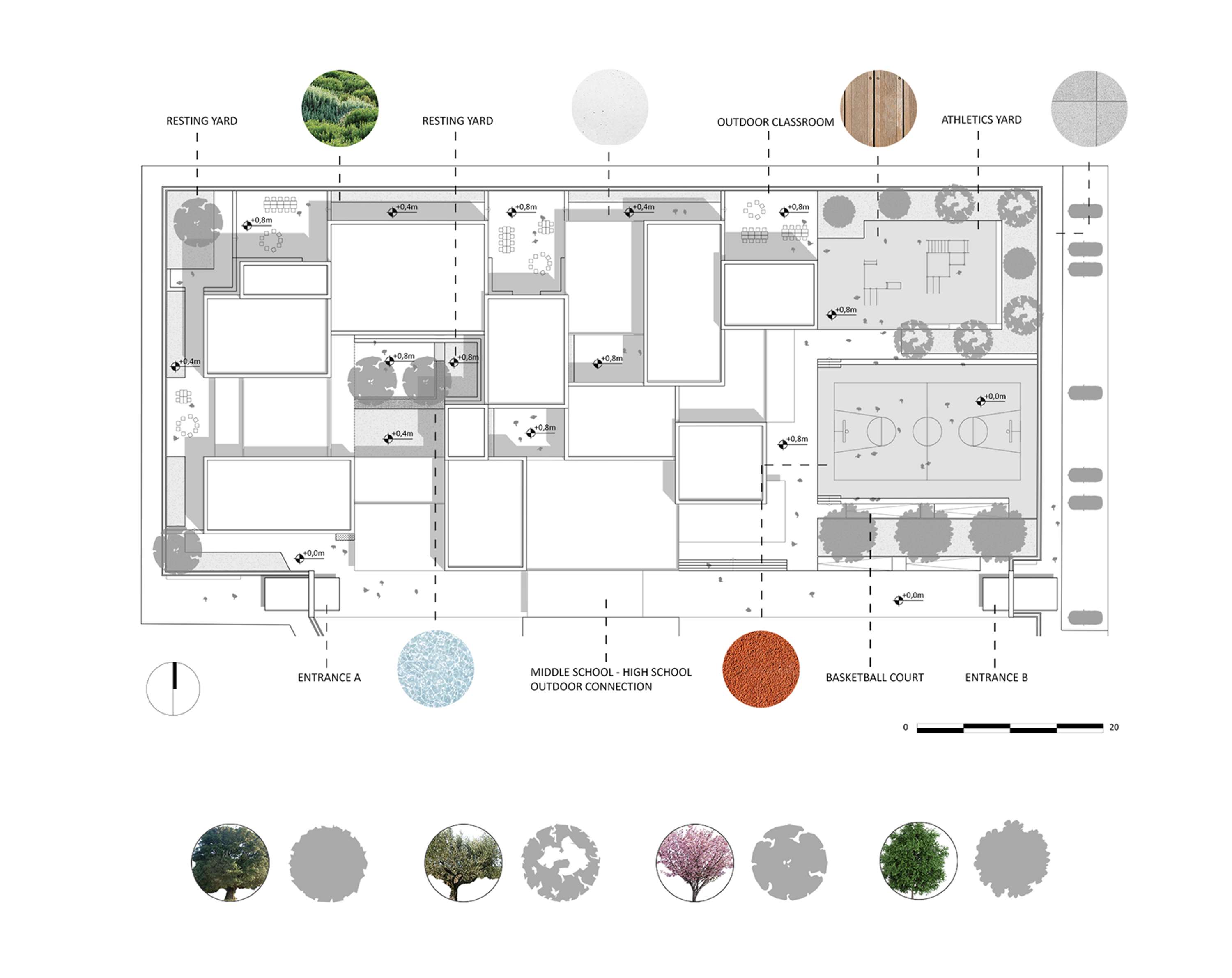 Diploma Project: "Designing a Lyceum building in Evosmos, Thessaloniki" by Panayotis Kalaitzidis