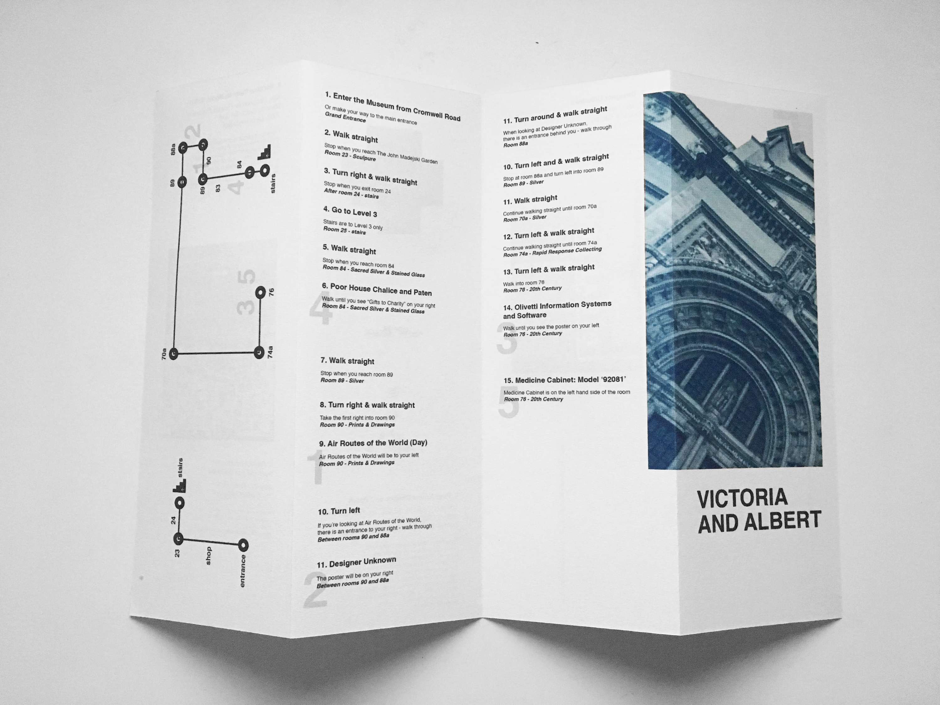 V&A Brochure Design by Sophia Sargeant