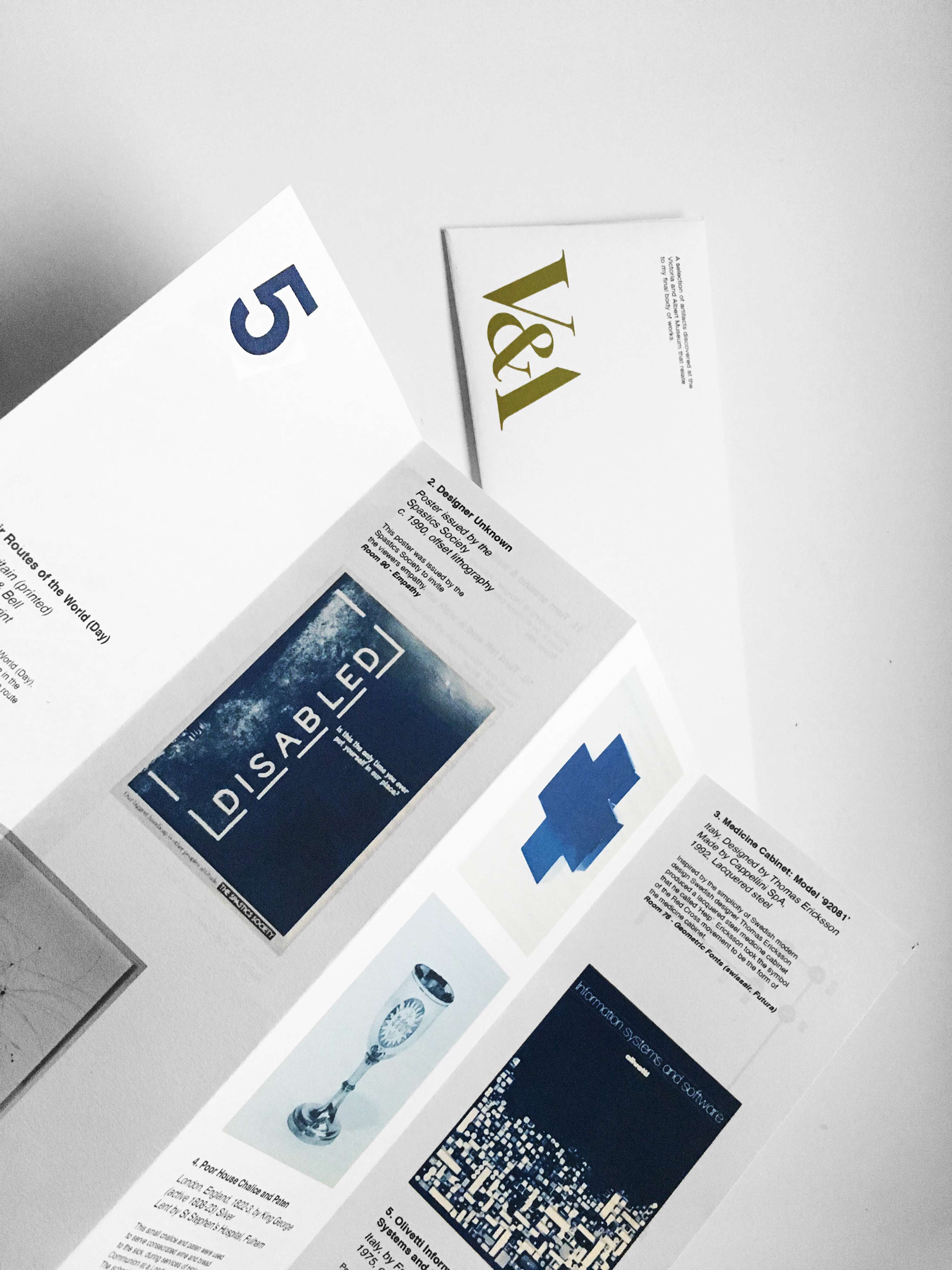 V&A Brochure Design by Sophia Sargeant