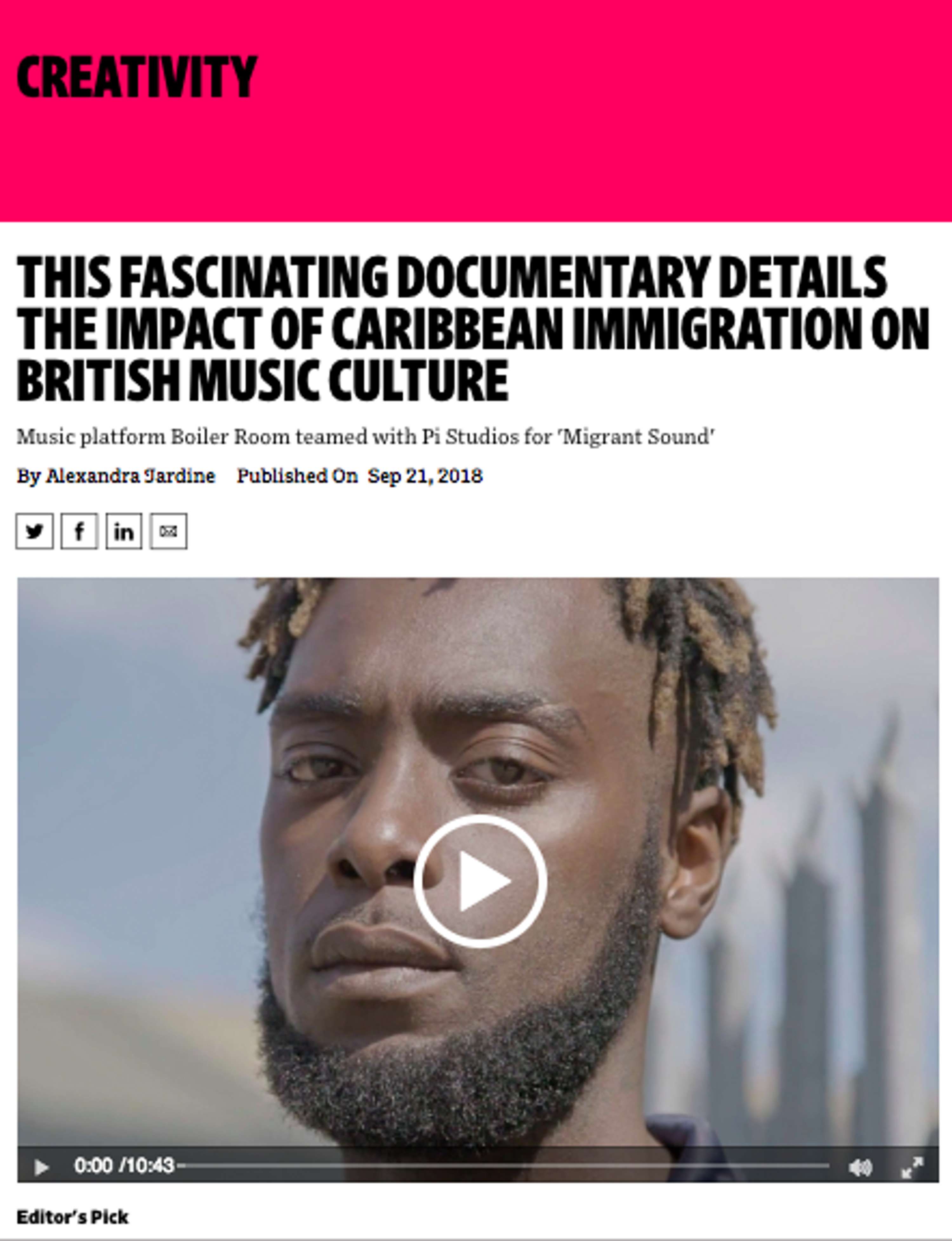 Migrant Sound - WE ARE Pi x Boiler Room by April Edgar