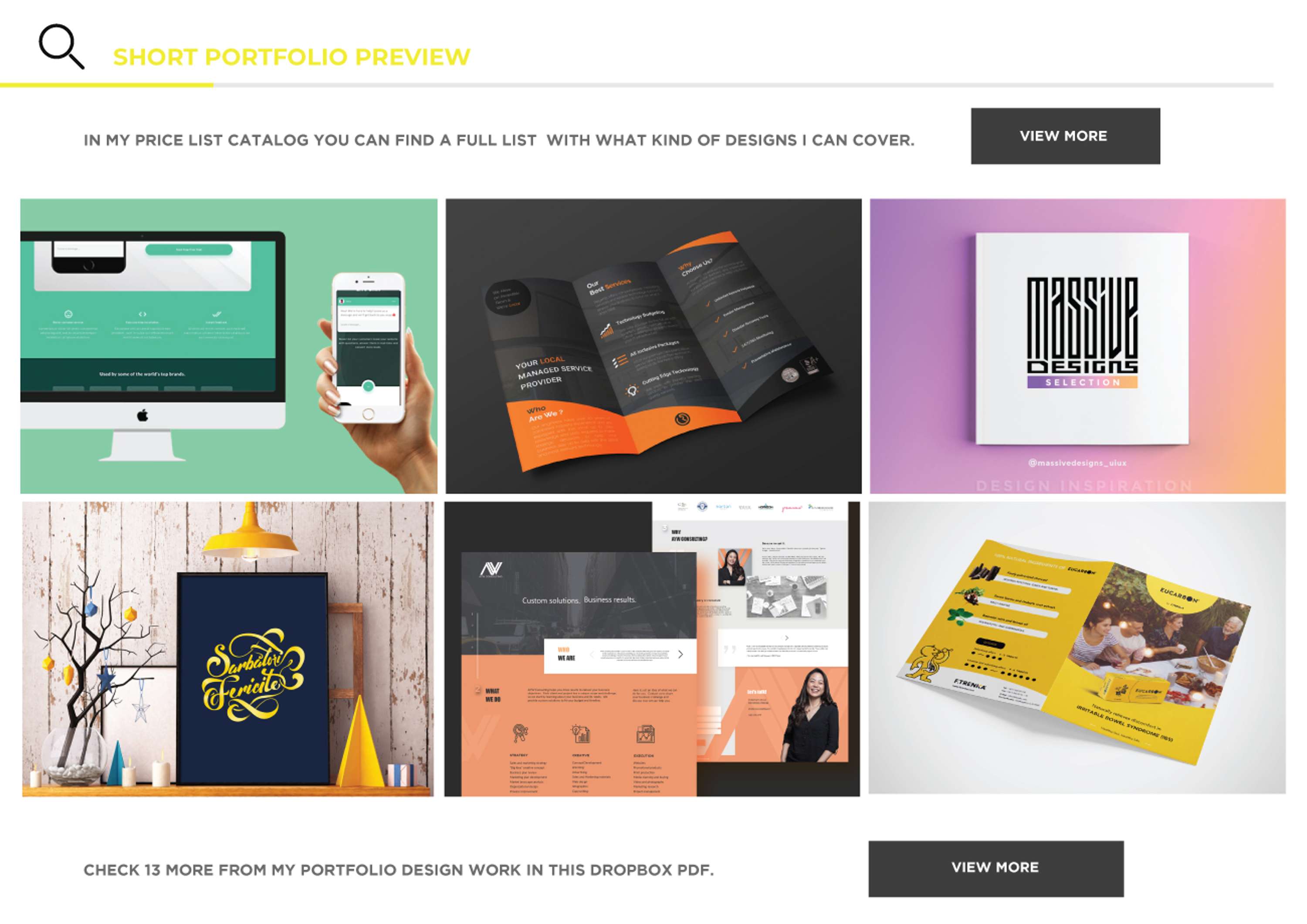 Various projects by Alexandra Mazeindesign