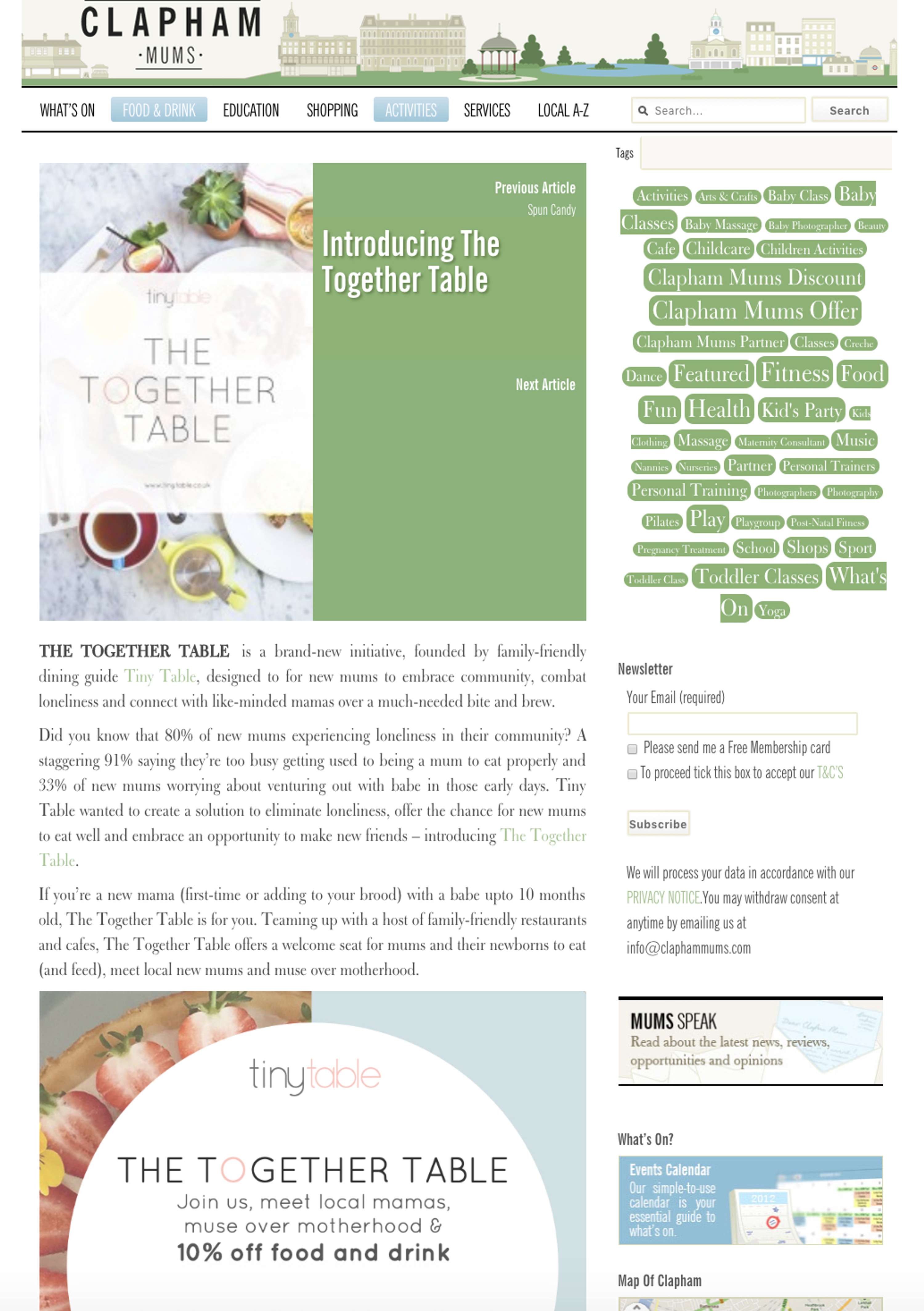 The Together Table by Nicola Wilson