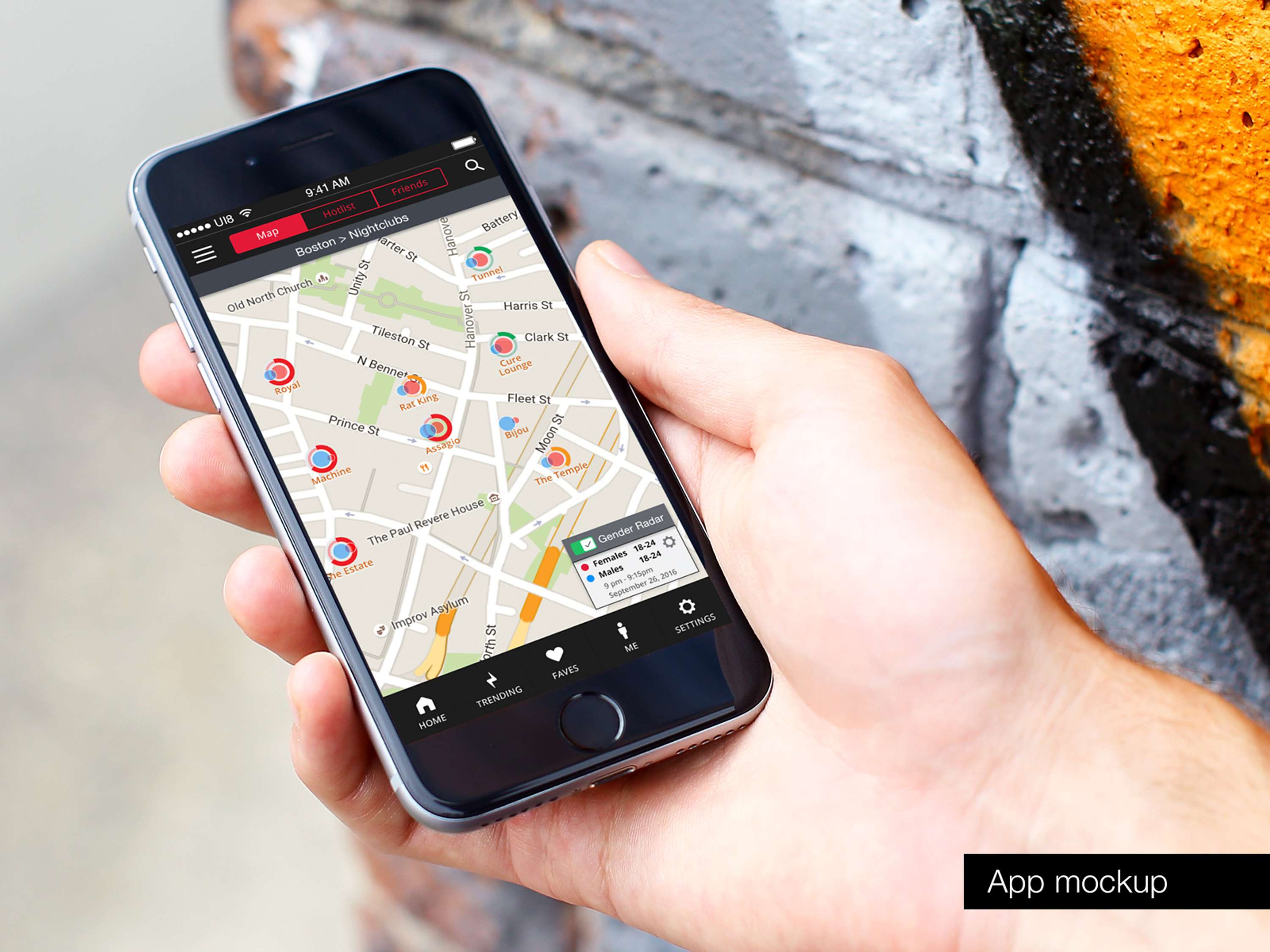 mobRadar - Crowd and Gender Detector App UX Design by Miklos Philips