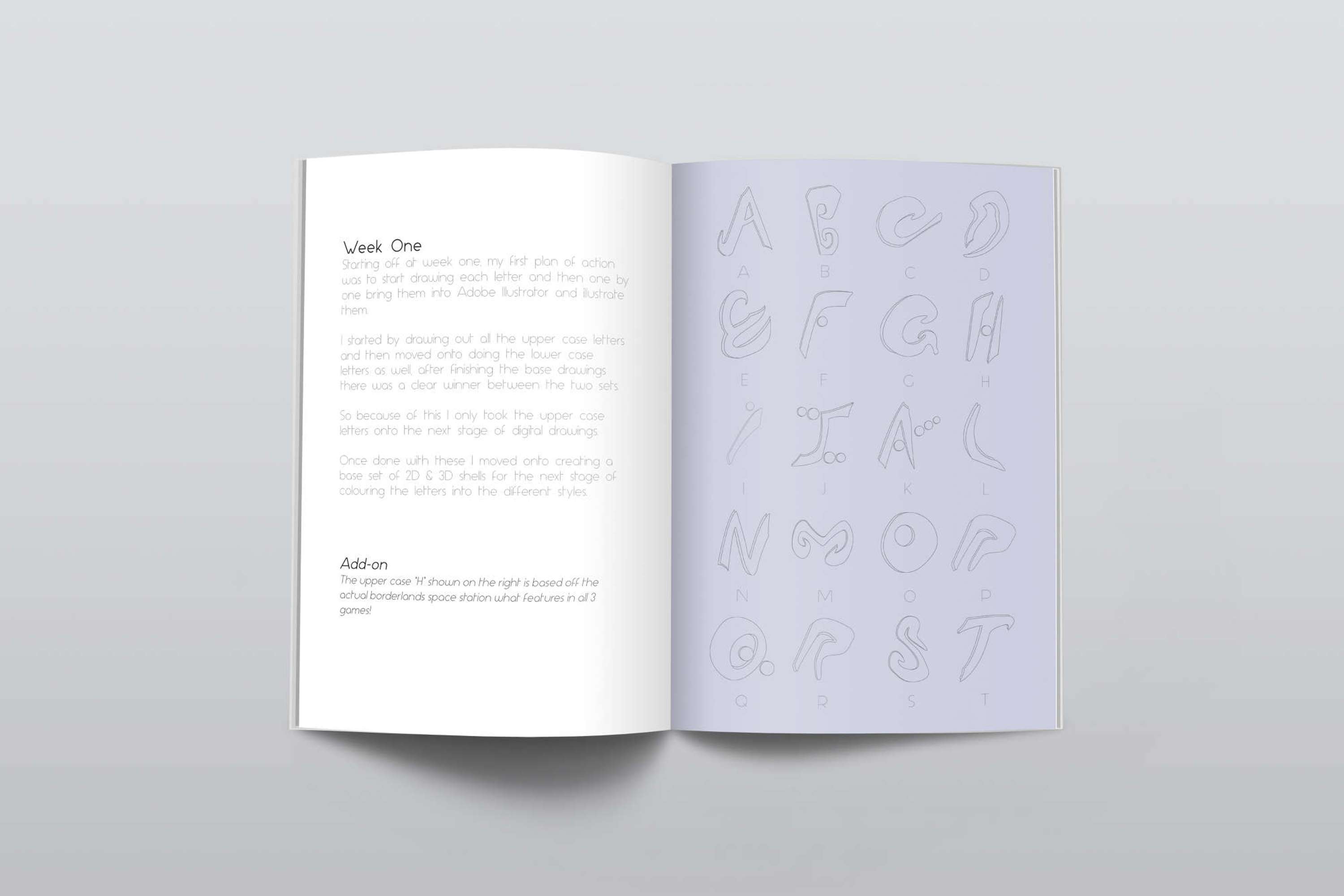 Experimental Typeface by Robert Evans