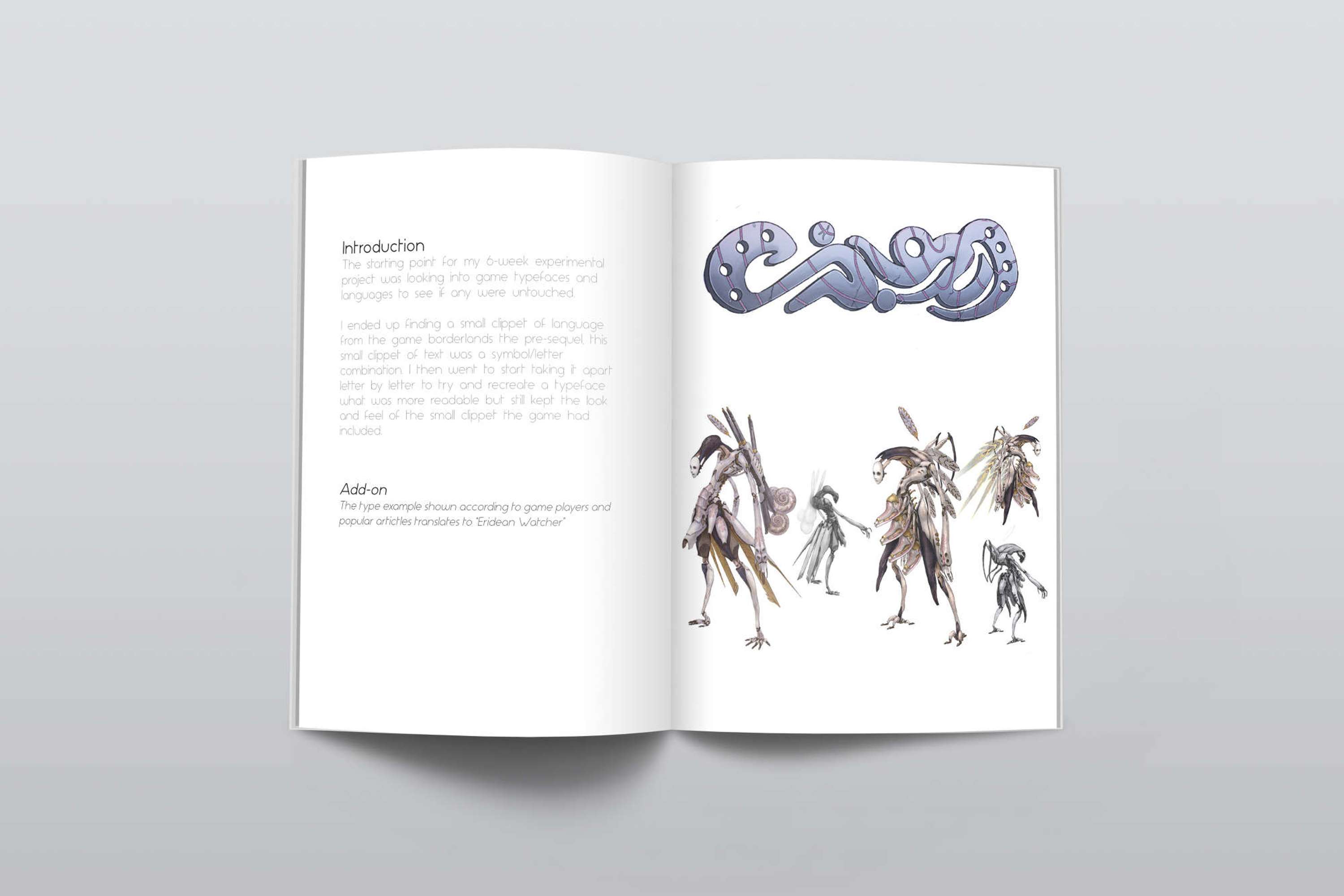 Experimental Typeface by Robert Evans