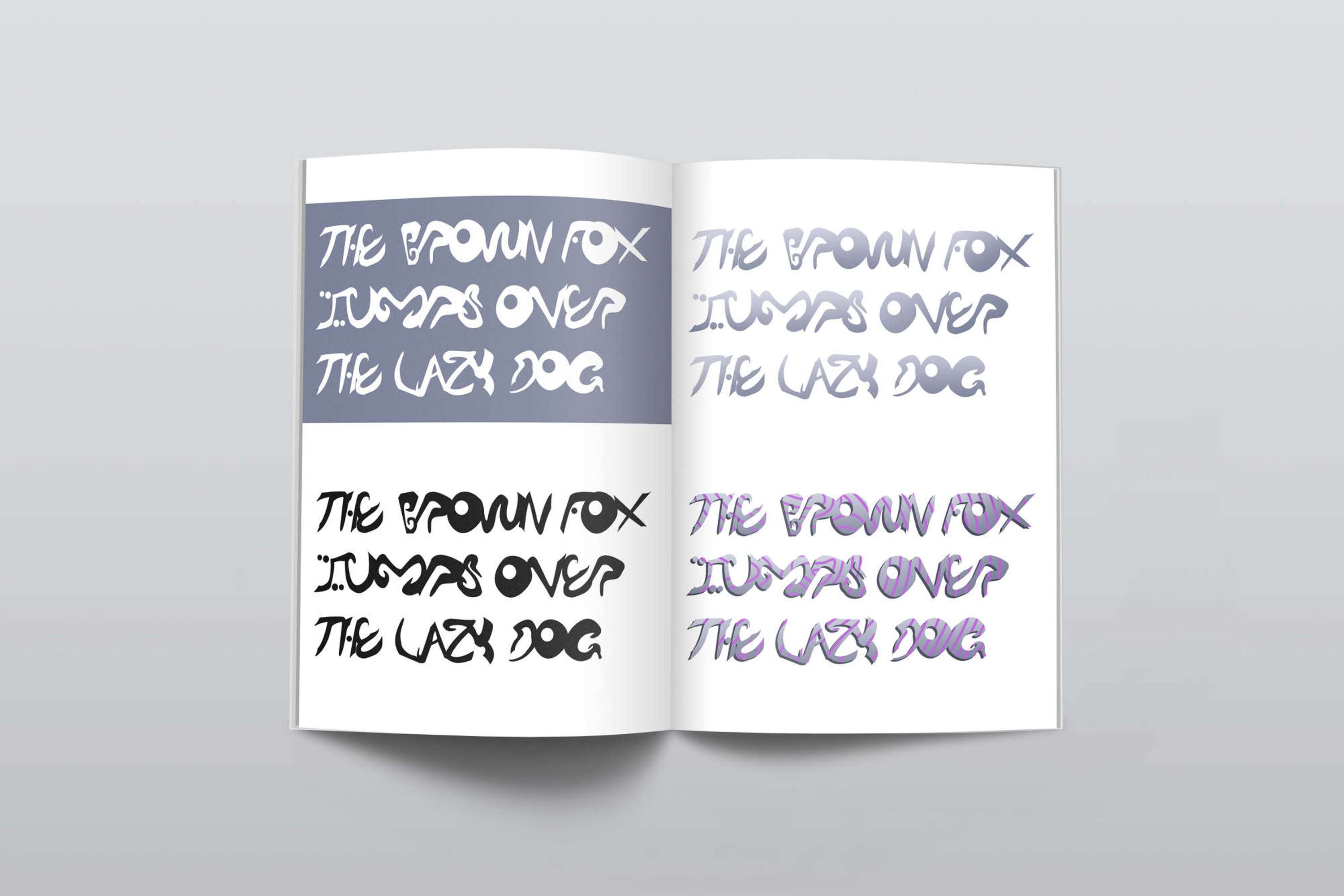 Experimental Typeface by Robert Evans