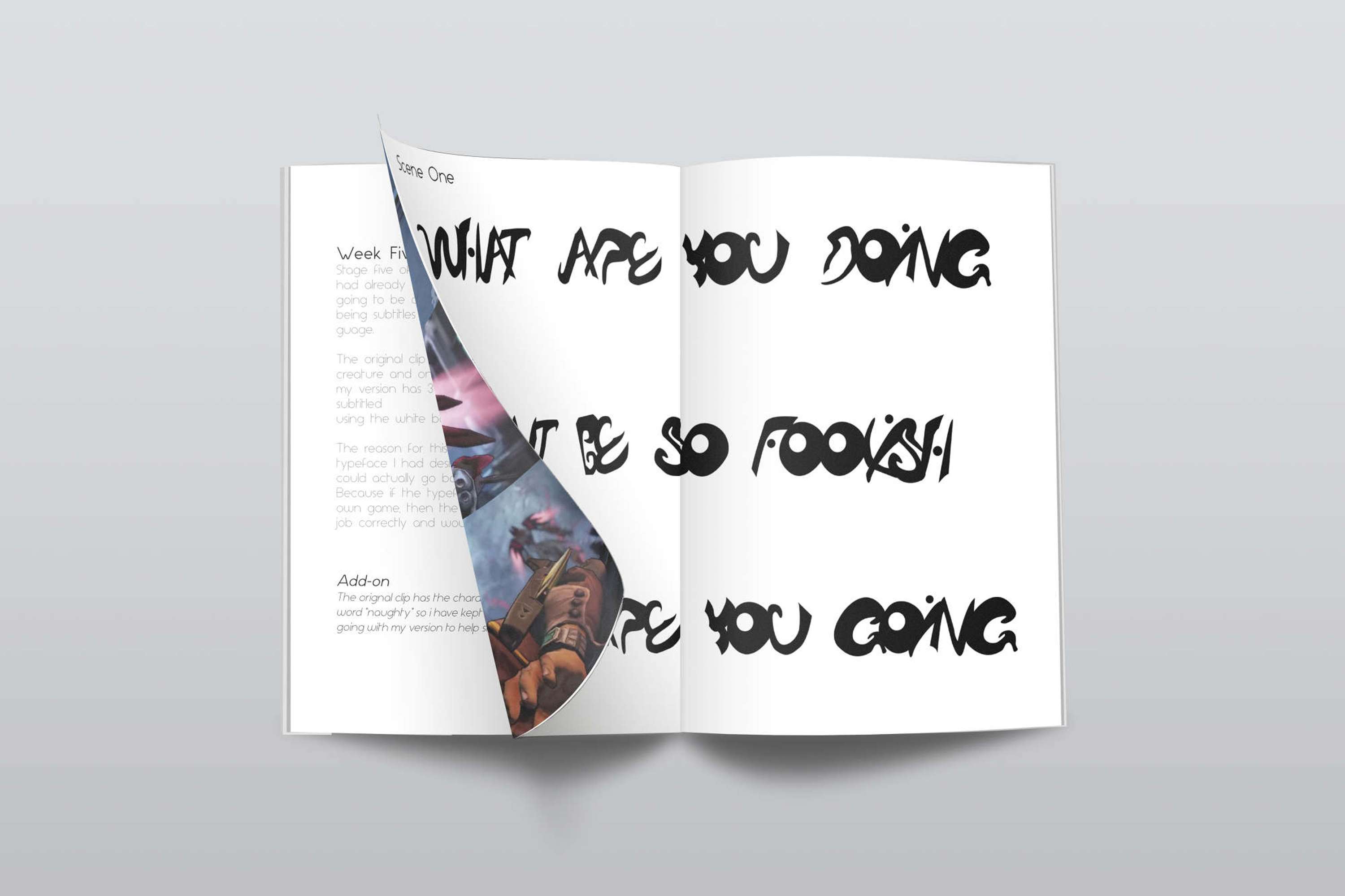 Experimental Typeface by Robert Evans