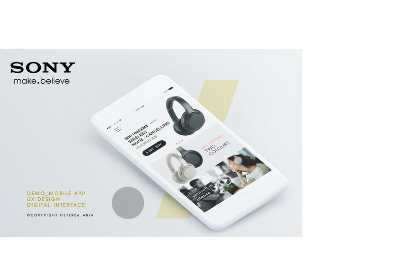 SONY • Mobile App ( Prototype ) by Aria N.
