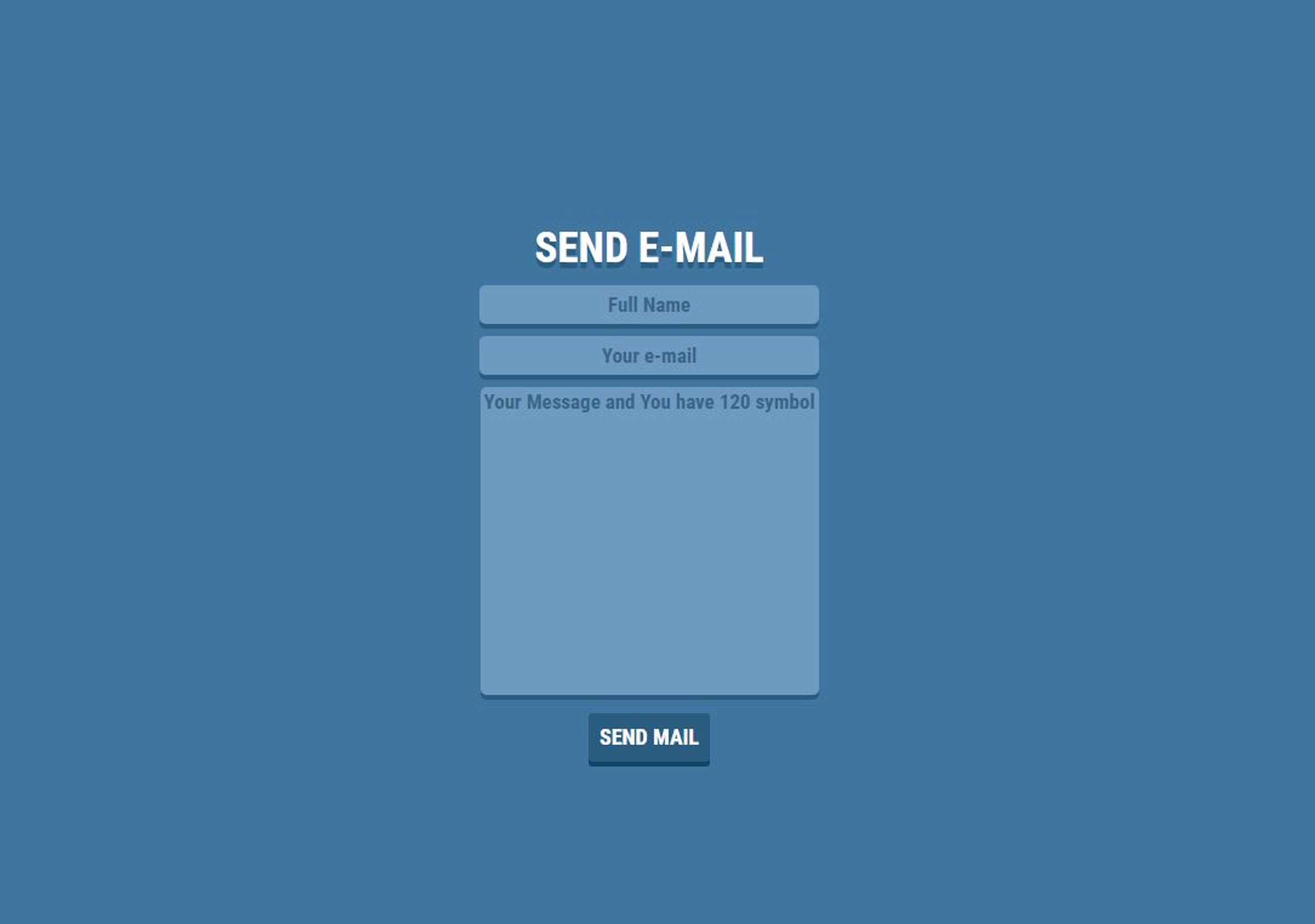 YAM - Your and My WebSite/landing page by Anton Dobrynin