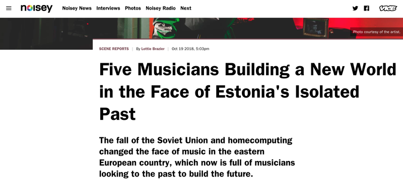 Five Musicians Building a New World in the Face of Estonia's Isolated Past by Lottie Brazier