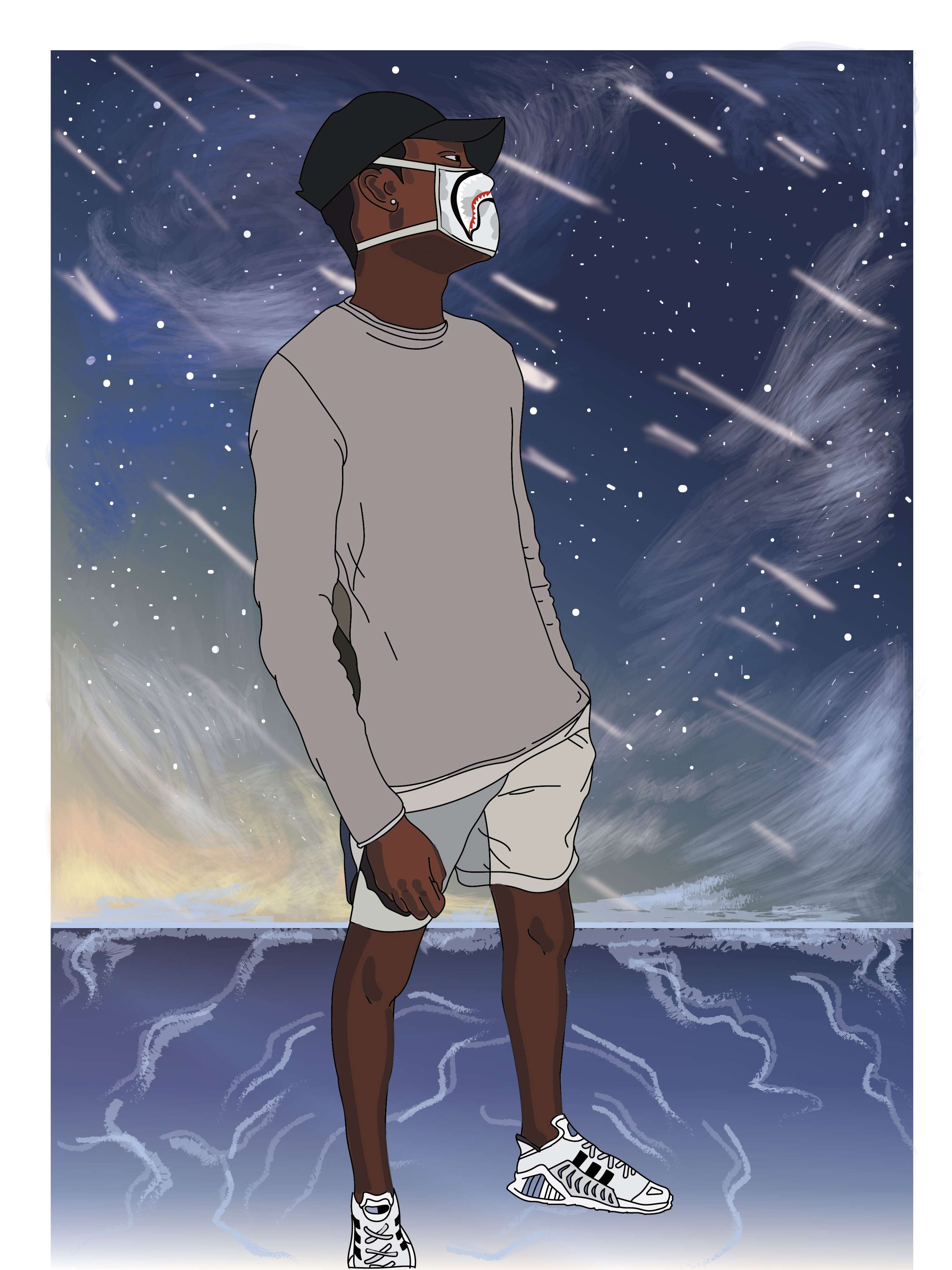 Standing within a galaxy by Mary Oladele