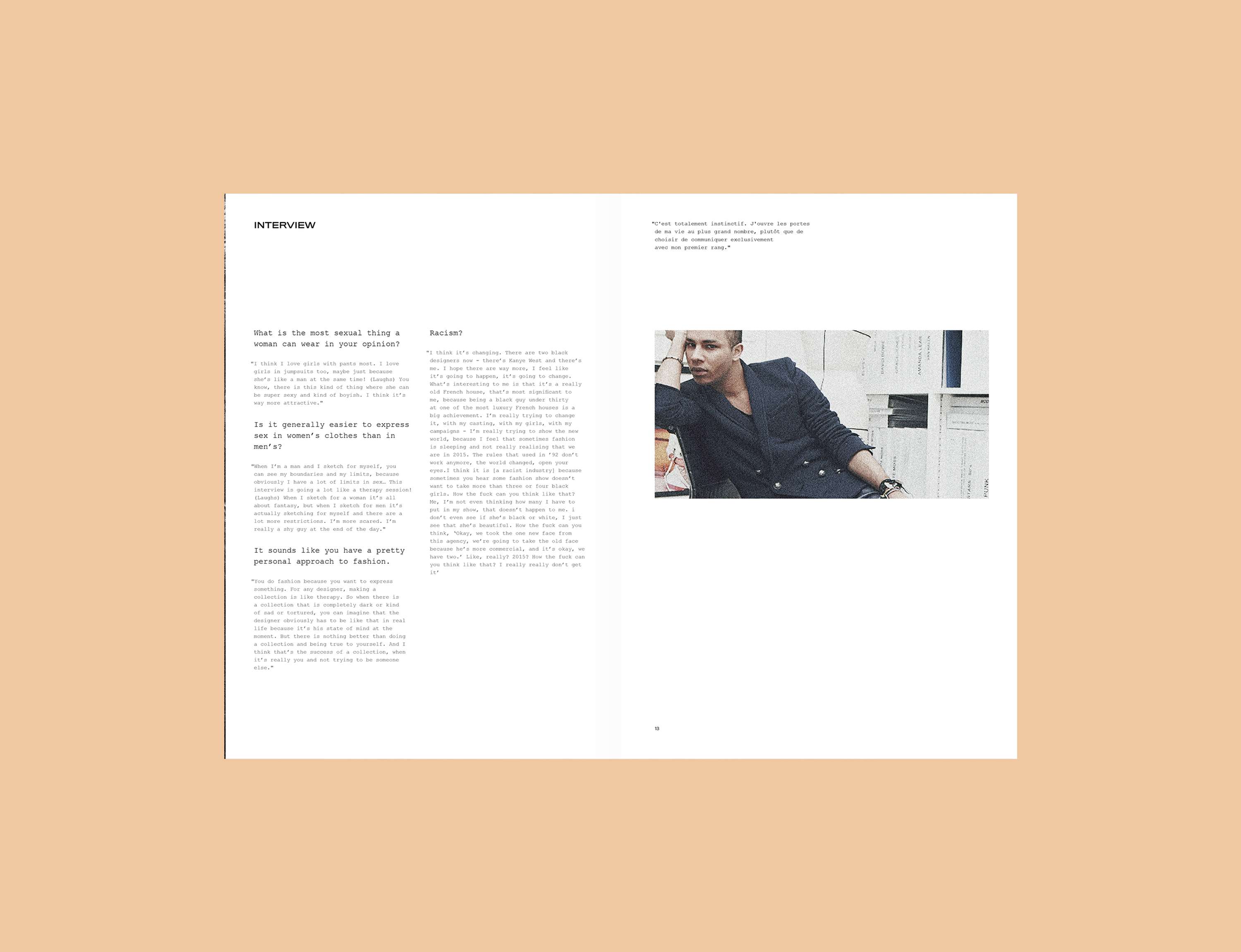 Olivier Rousteing - Monograph by Olly Lenain