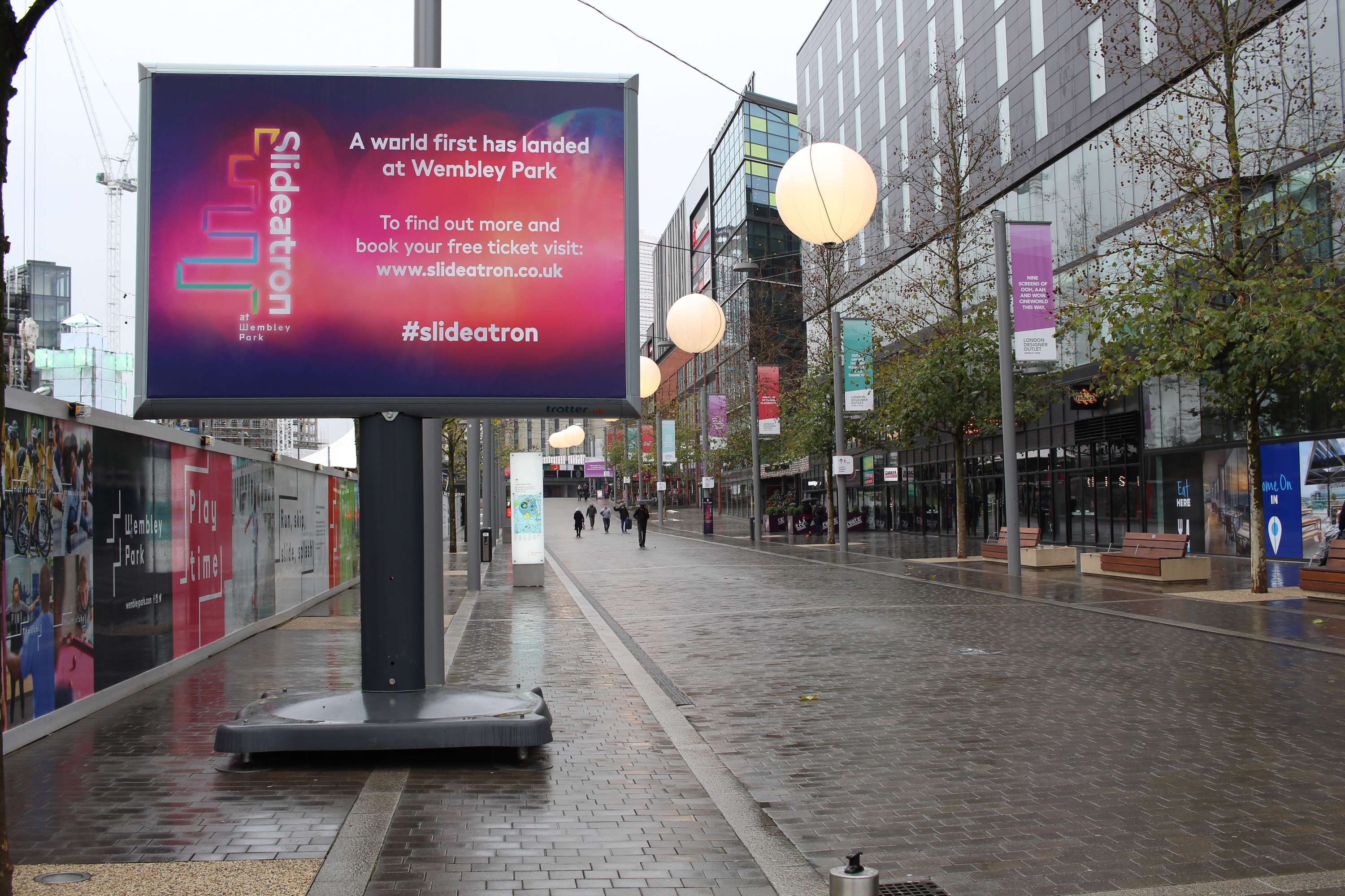 Event Design – Slideatron at Wembley Park by London Communications Agency