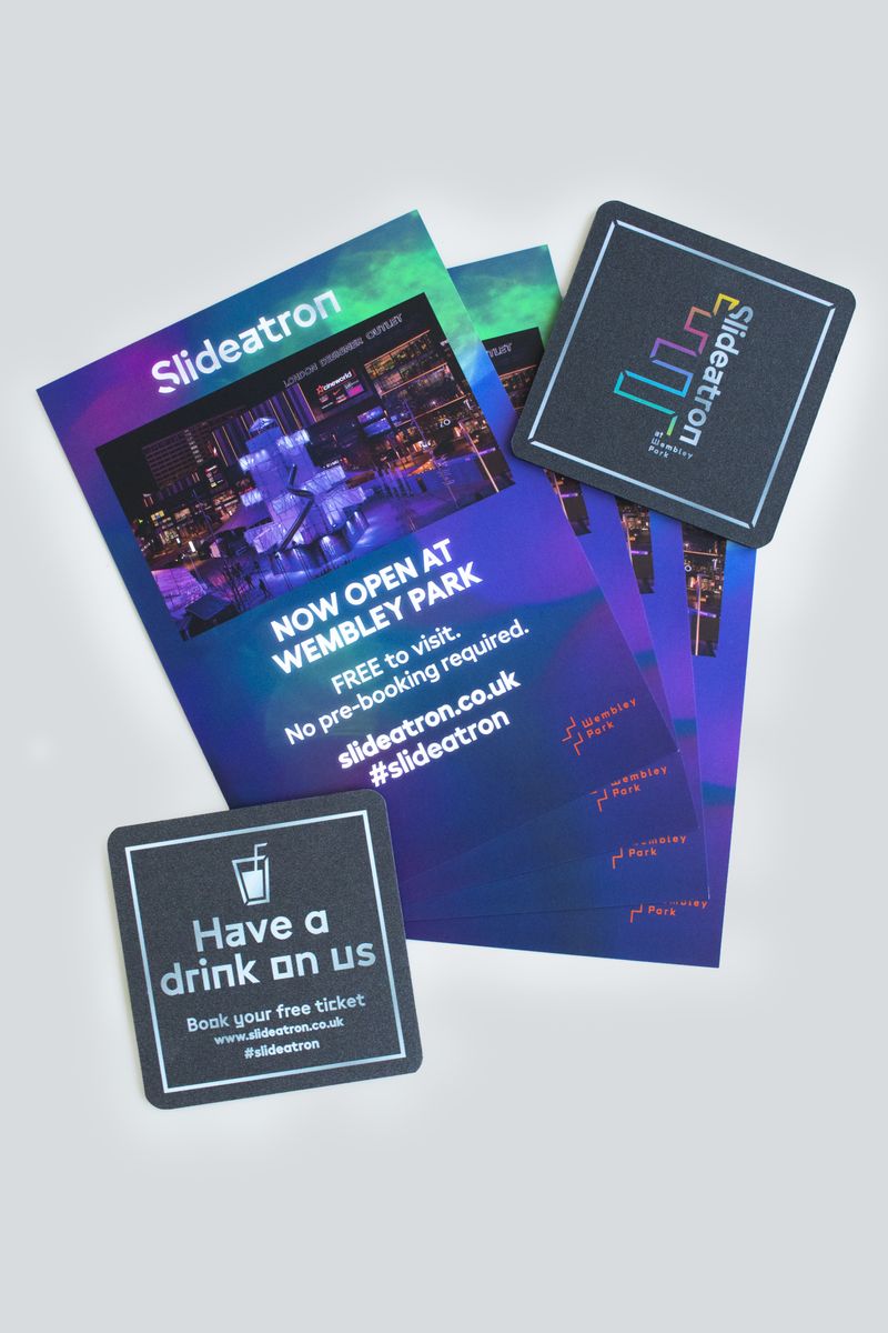 Event Design – Slideatron at Wembley Park by London Communications Agency