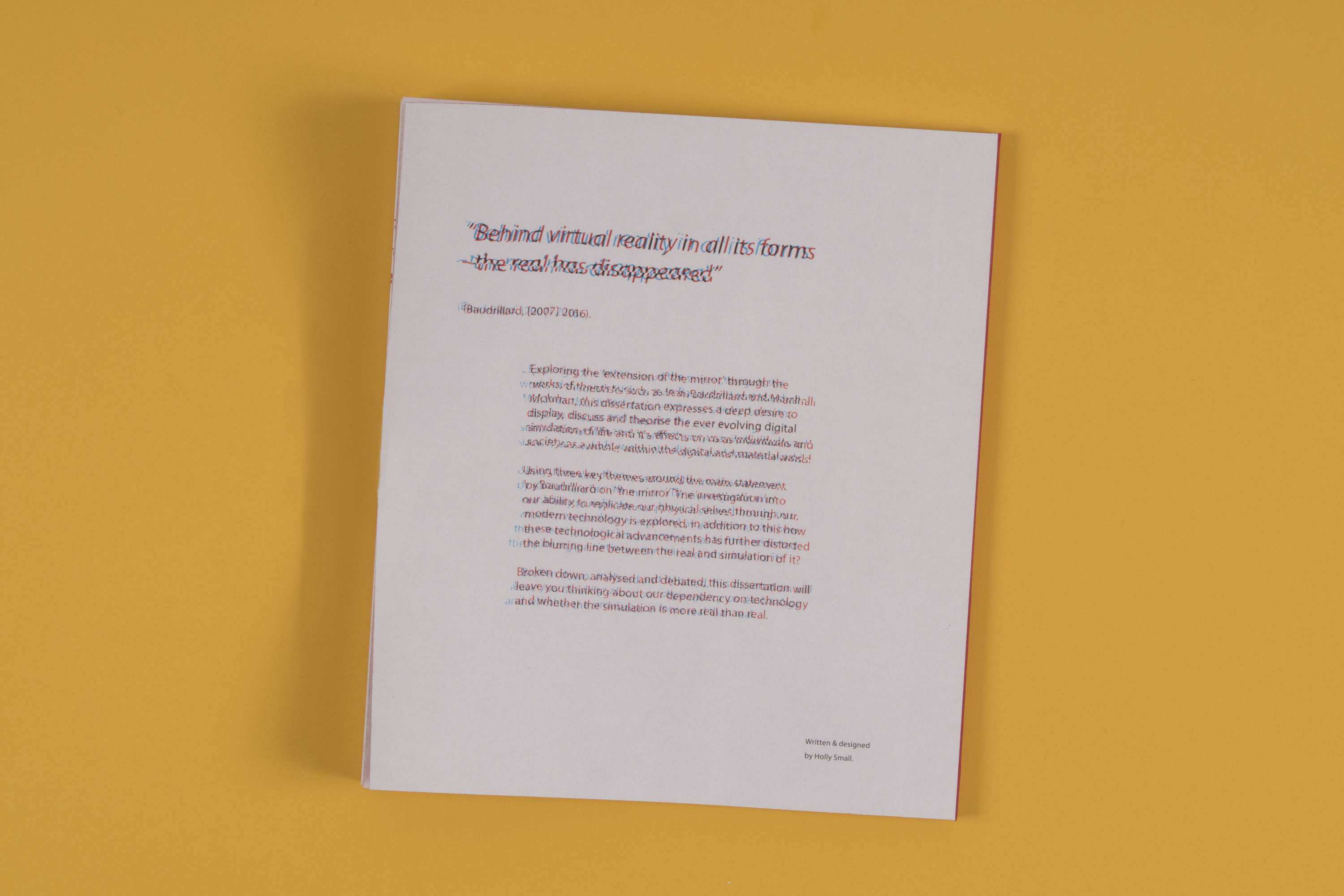 Dissertation publication by Holly Small
