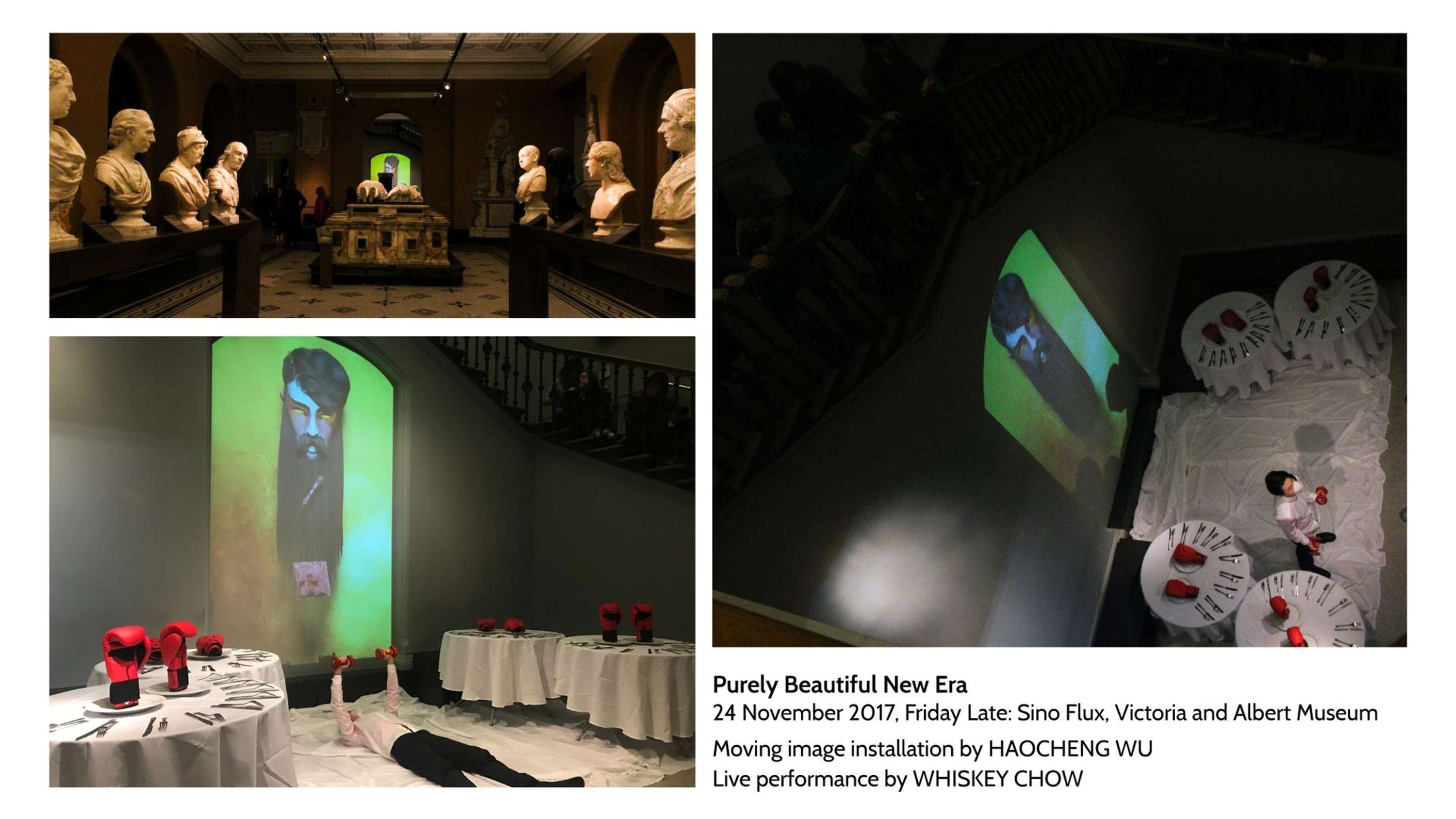 V&A Projection installation by Haocheng Wu