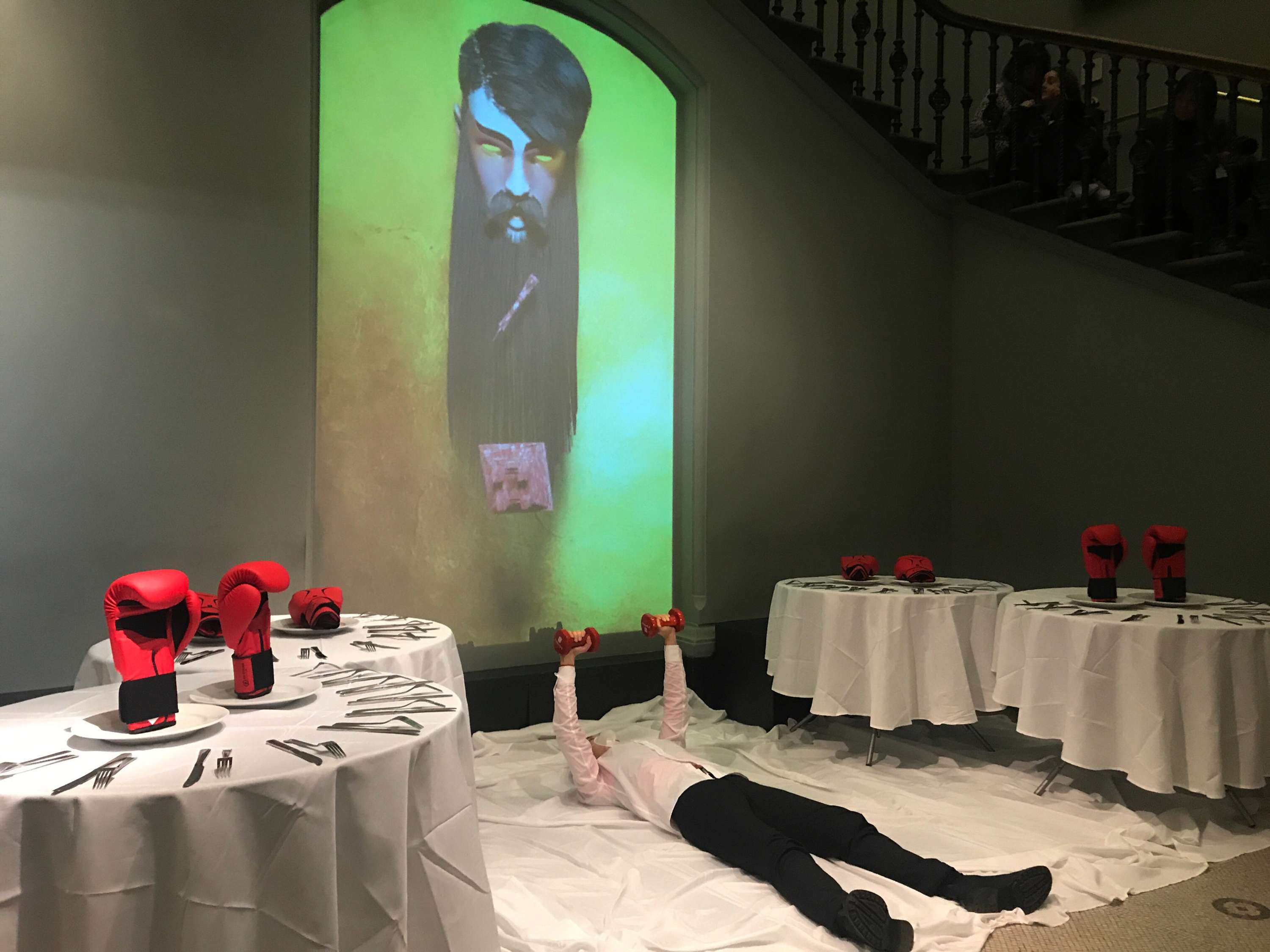V&A Projection installation by Haocheng Wu