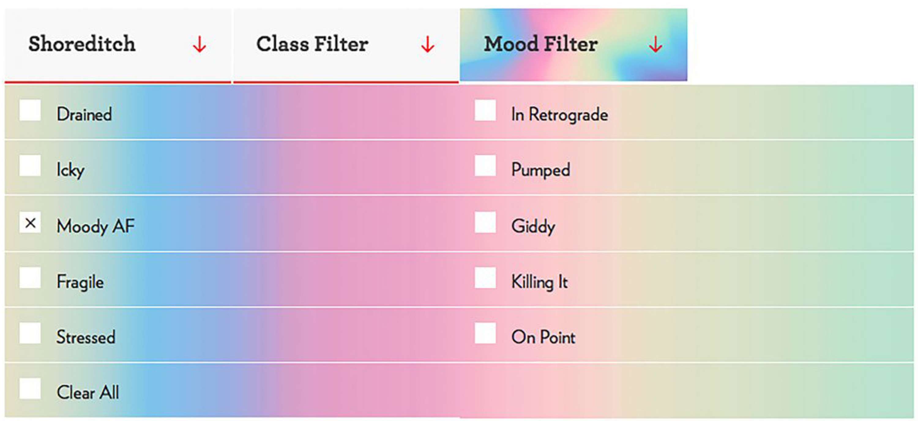 The Frame Mood Filter by FRAME