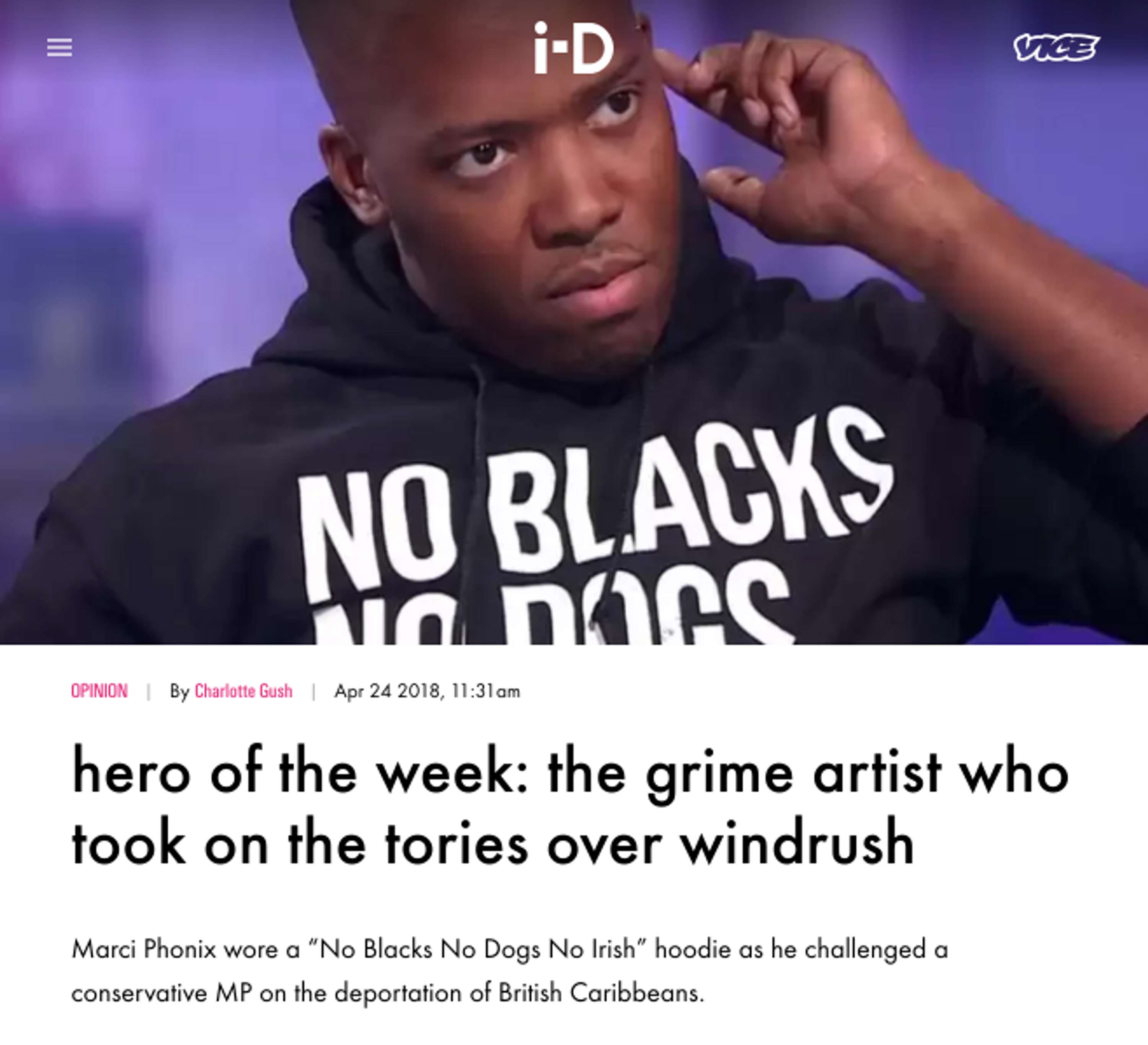 i-D Hero Of The Week Series by Charlotte Gush