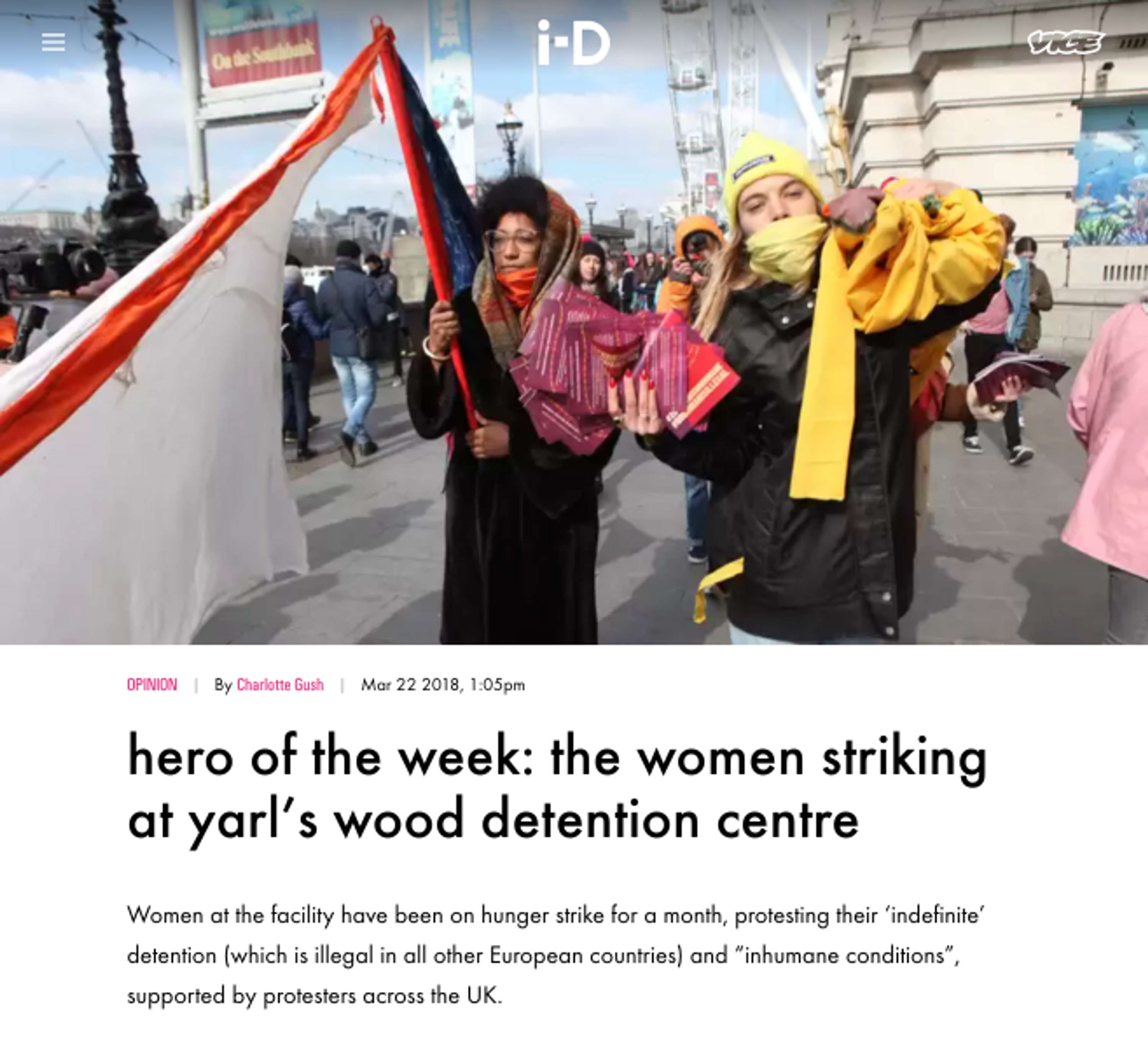 i-D Hero Of The Week Series by Charlotte Gush