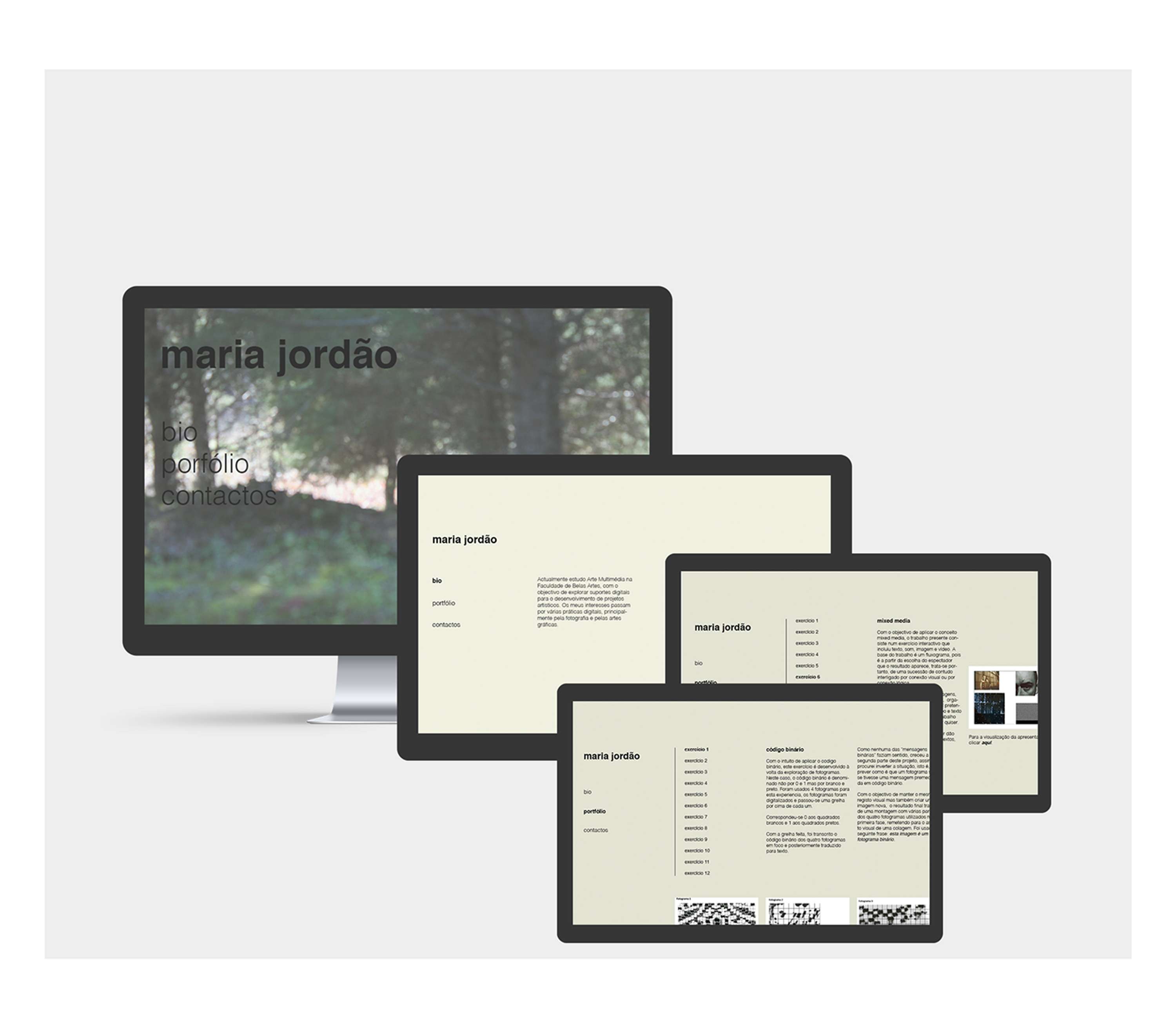 Webdesign Project by Maria Jordão
