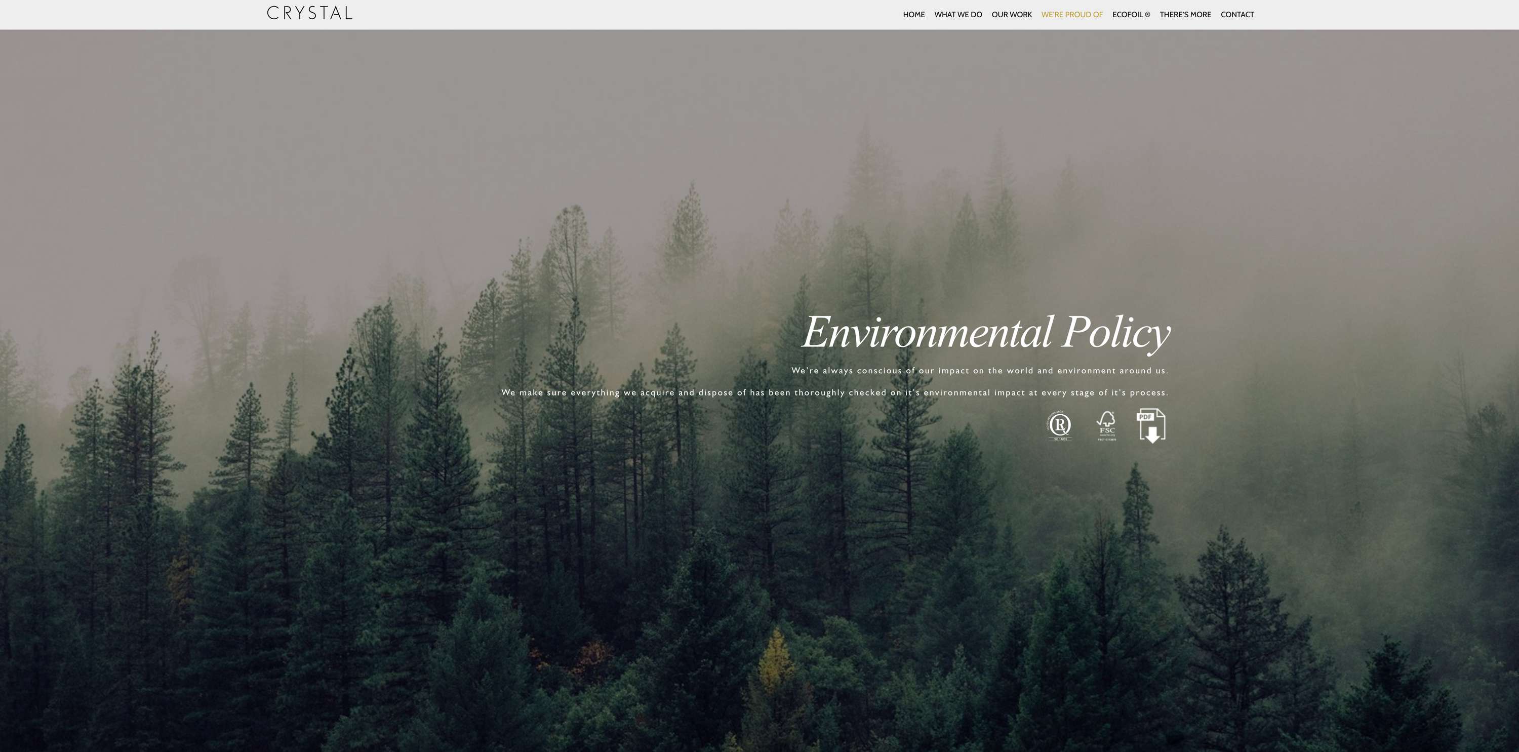 Website Design - Crystal by stephen packwood