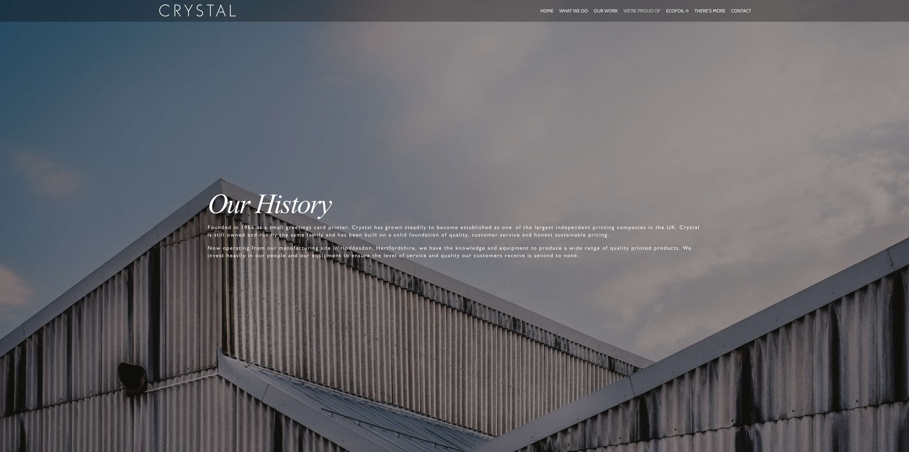 Website Design - Crystal by stephen packwood