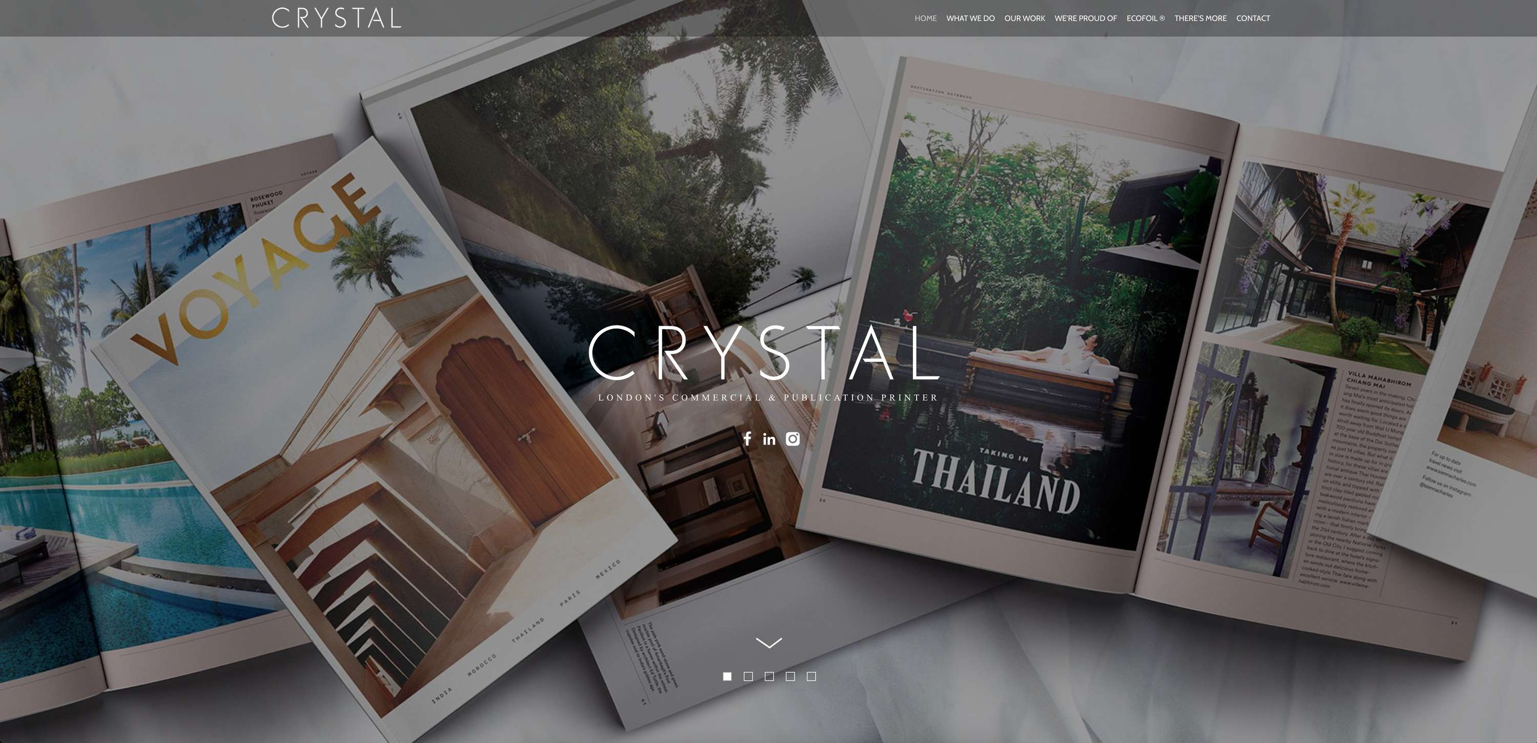 Website Design - Crystal by stephen packwood