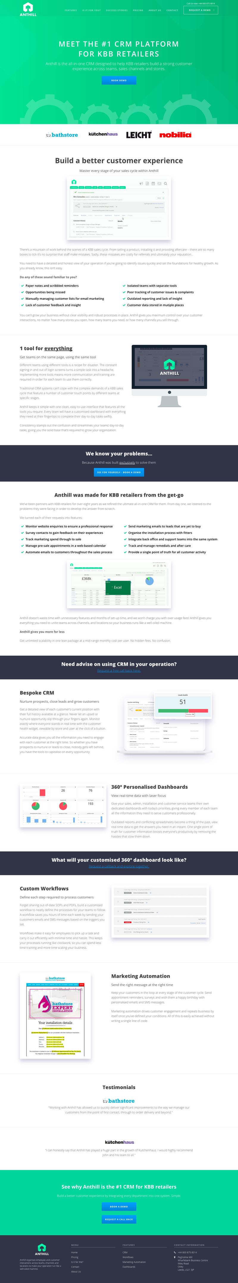 Anthill landing page by Will Lyth