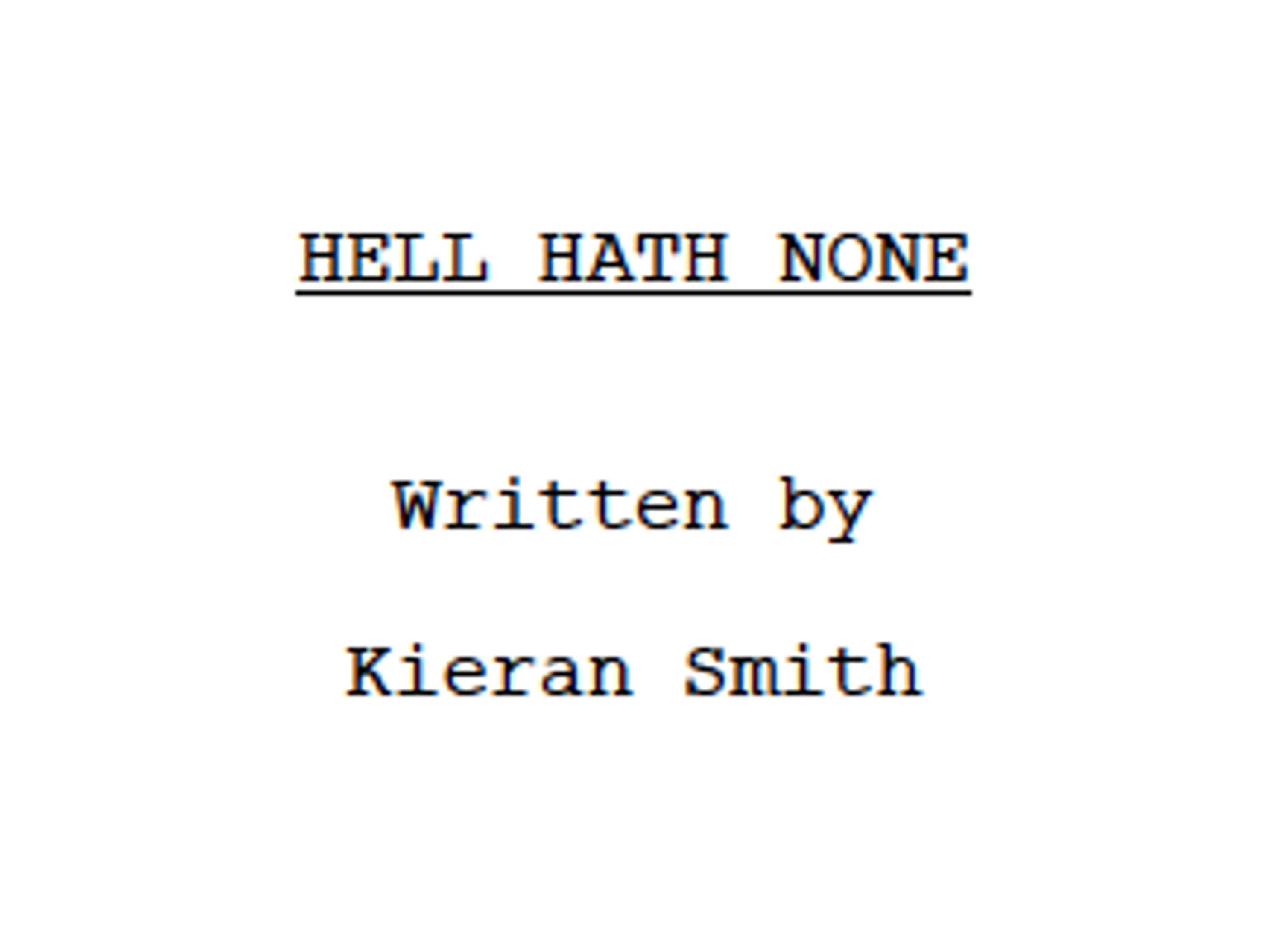 Hell Hath None by Kieran Smith