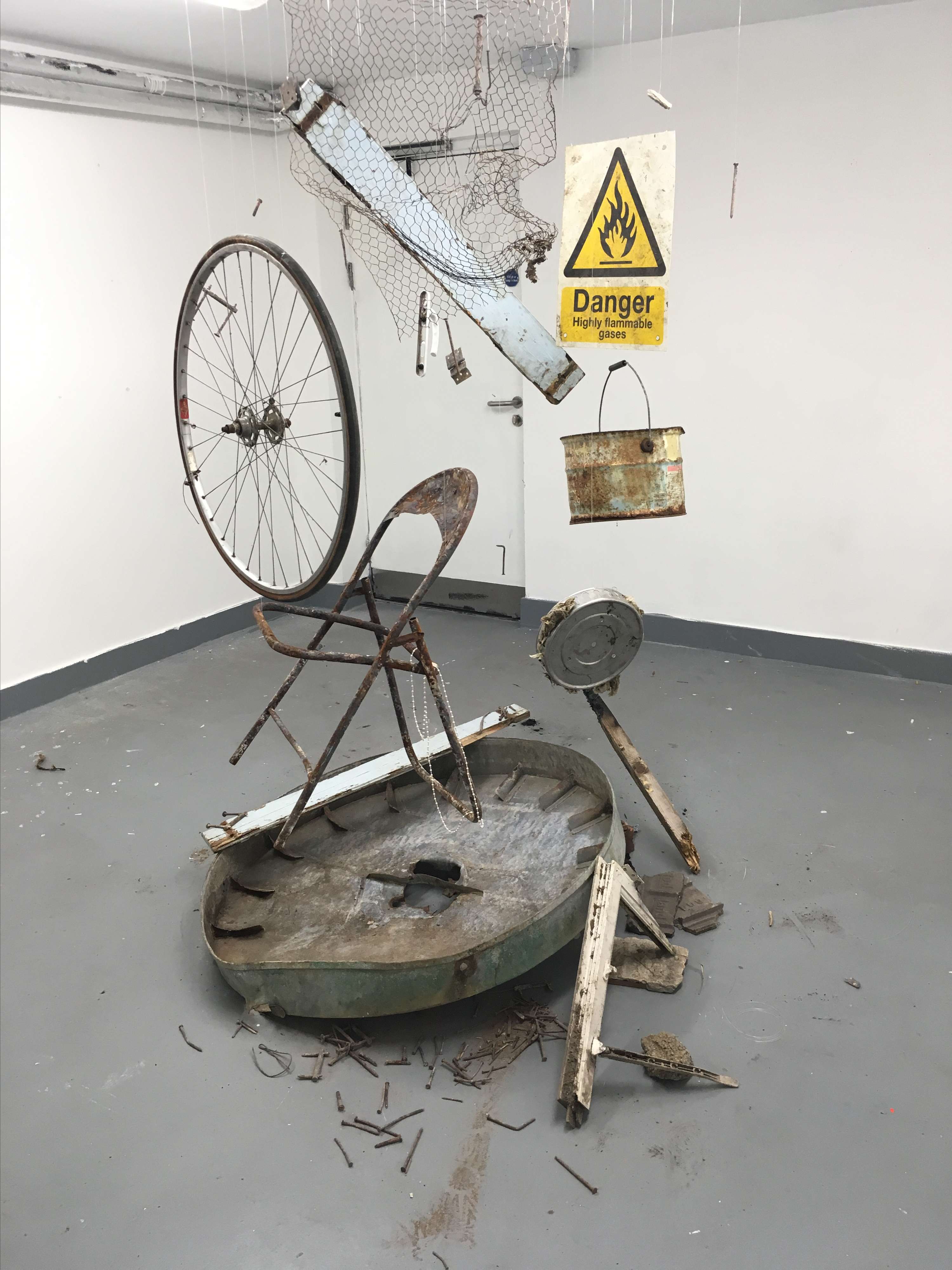 Stuck in Time - Installation by Ellie Summers