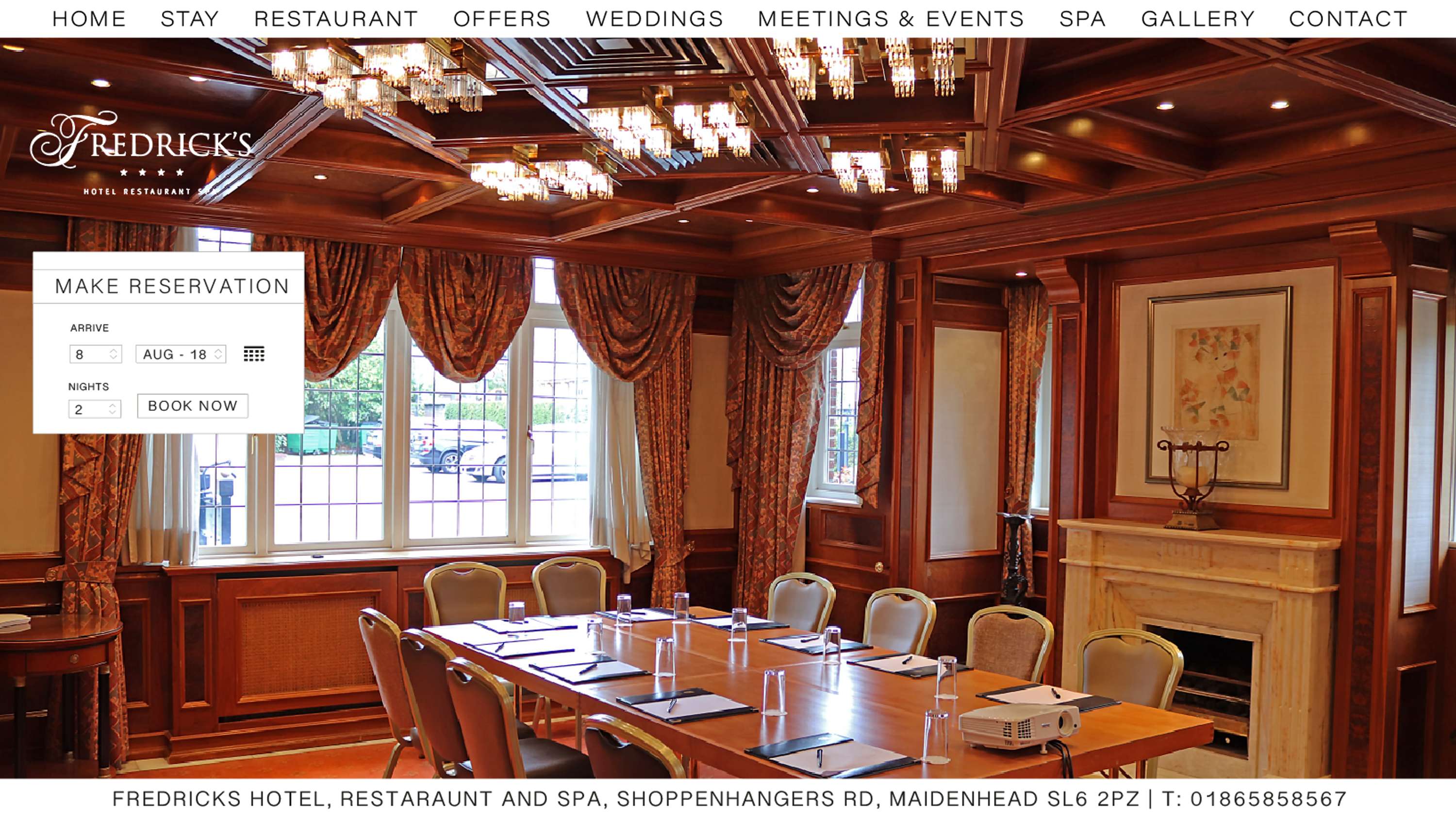 THE FREDRICK'S HOTEL WEBSITE by Roshan Takhar