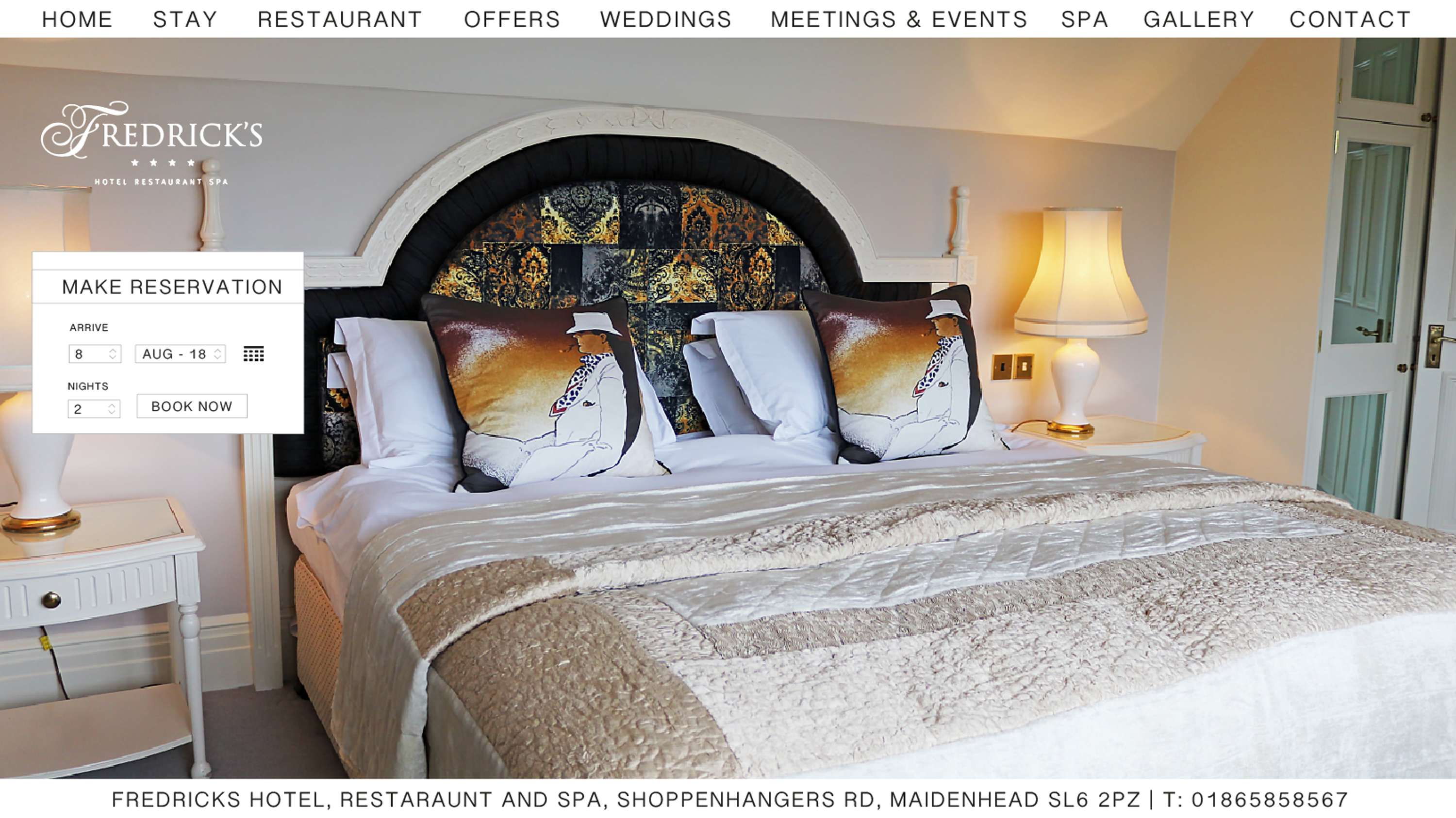 THE FREDRICK'S HOTEL WEBSITE by Roshan Takhar
