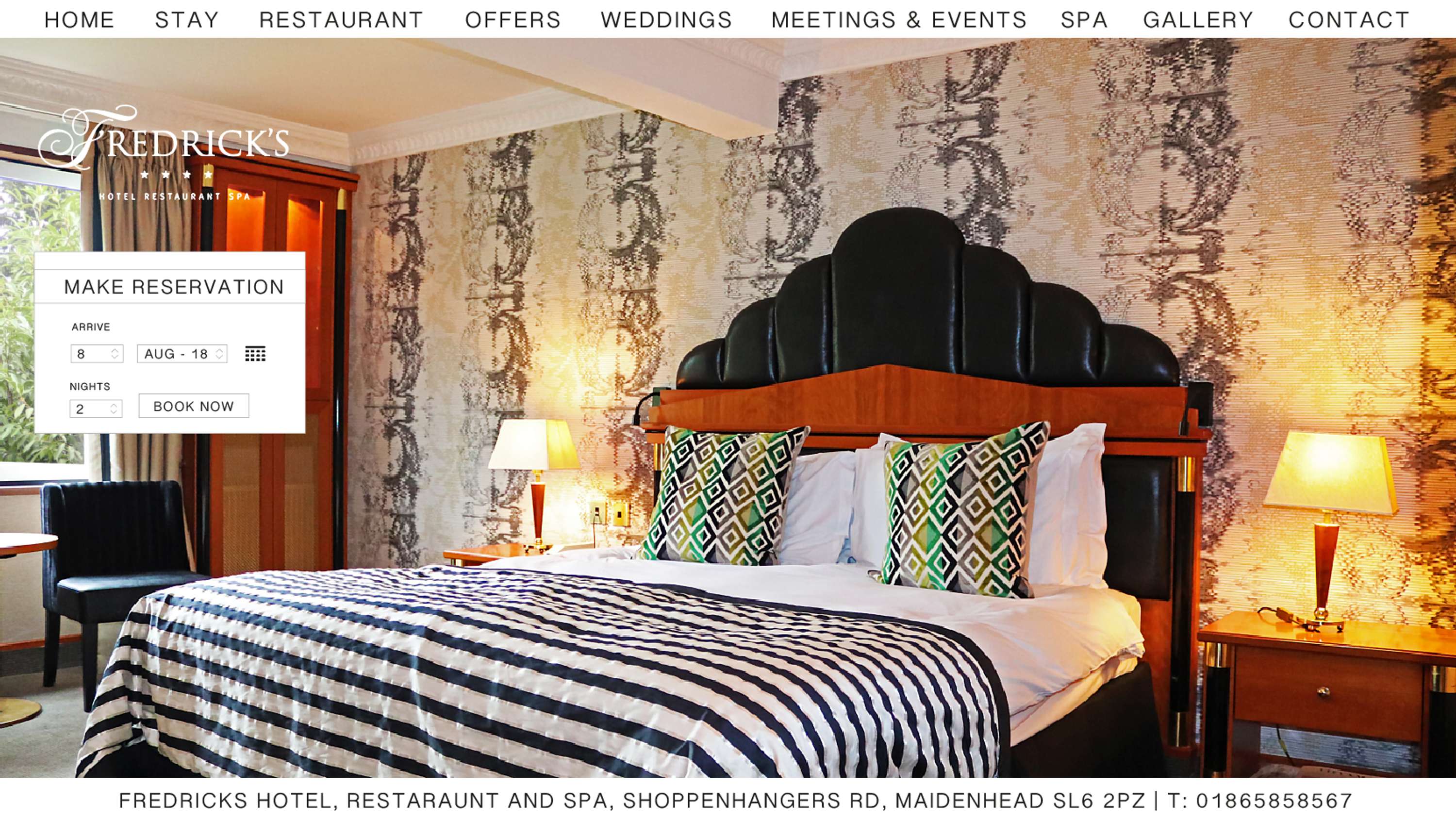 THE FREDRICK'S HOTEL WEBSITE by Roshan Takhar
