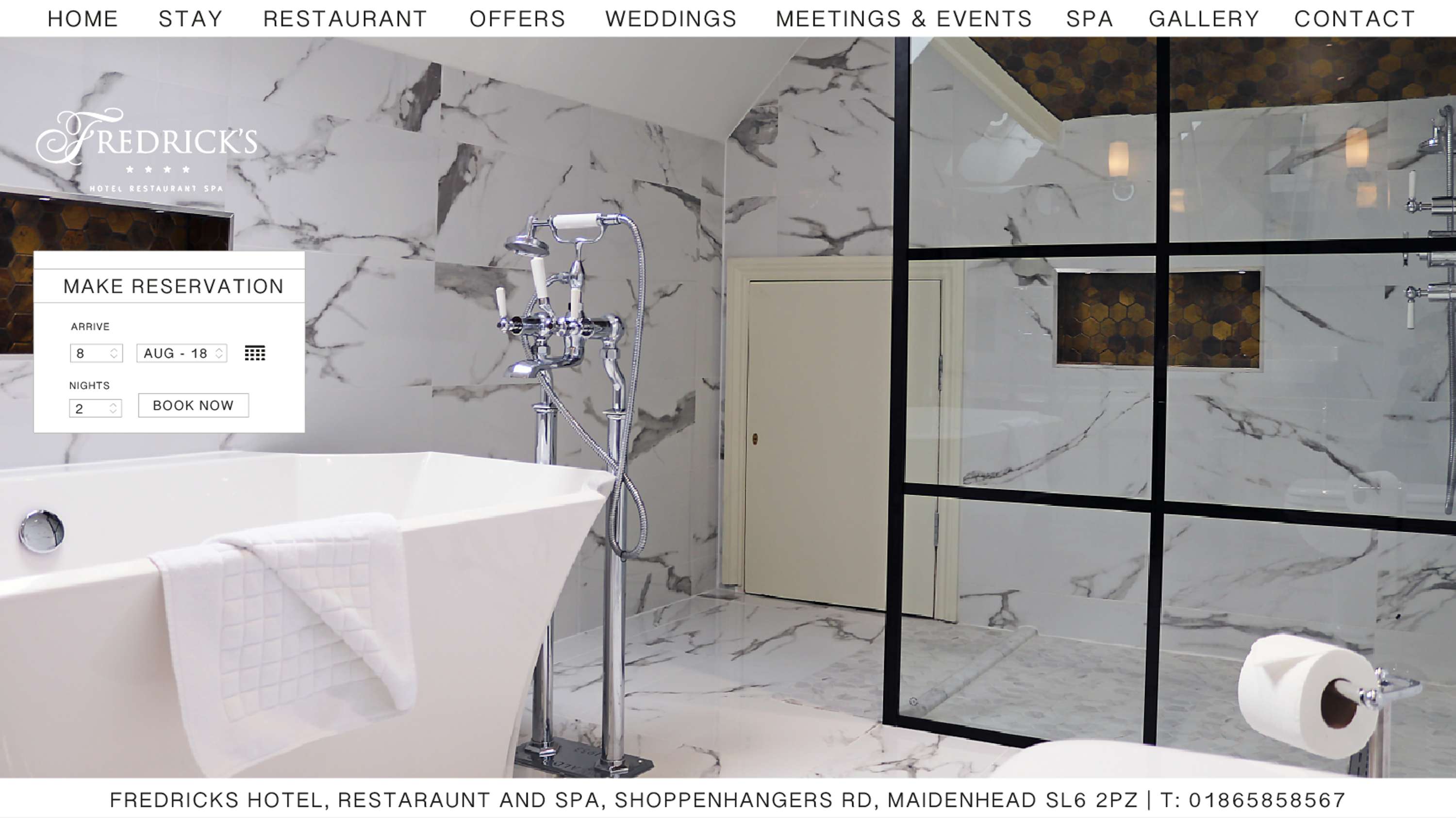 THE FREDRICK'S HOTEL WEBSITE by Roshan Takhar