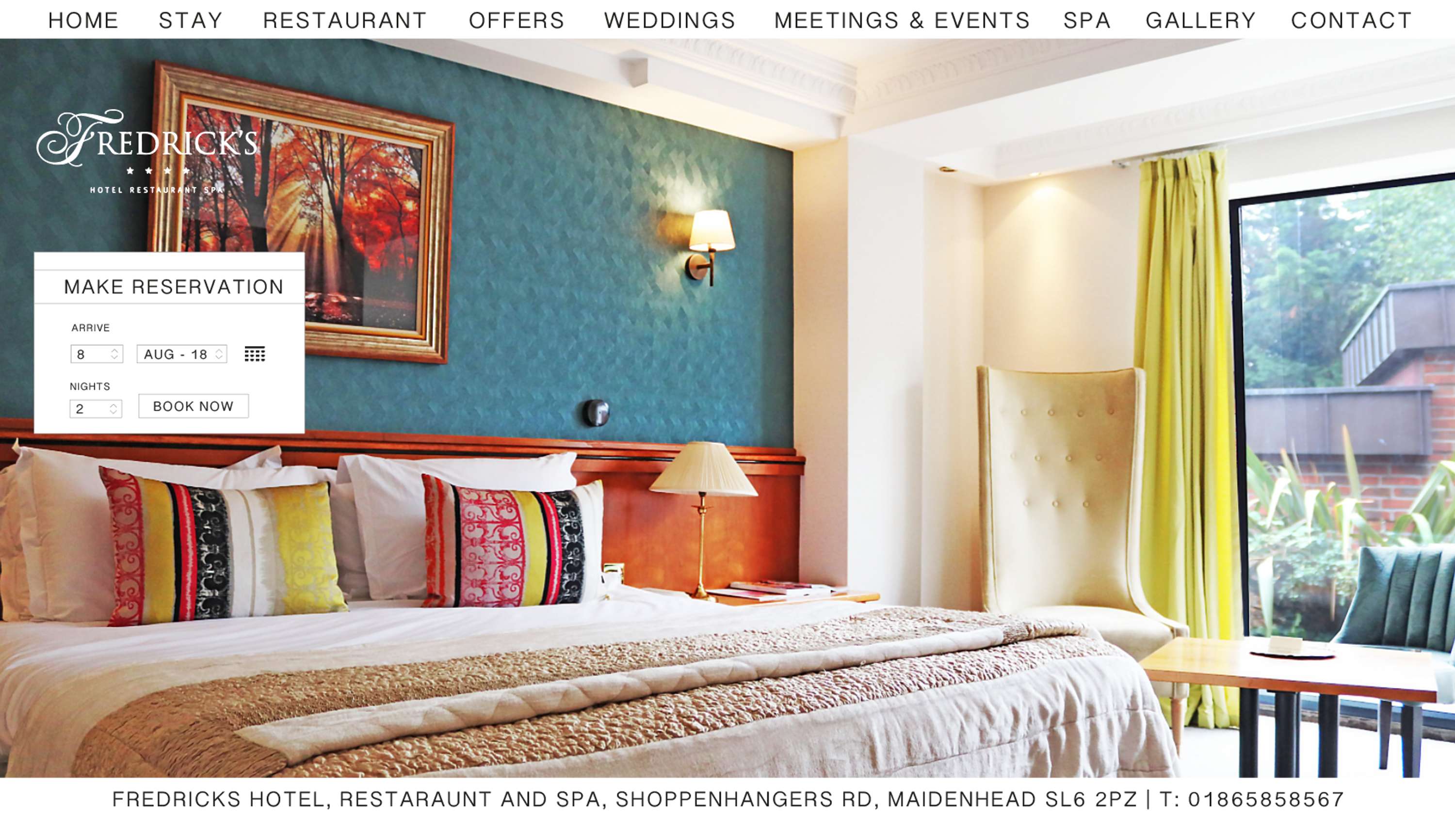 THE FREDRICK'S HOTEL WEBSITE by Roshan Takhar