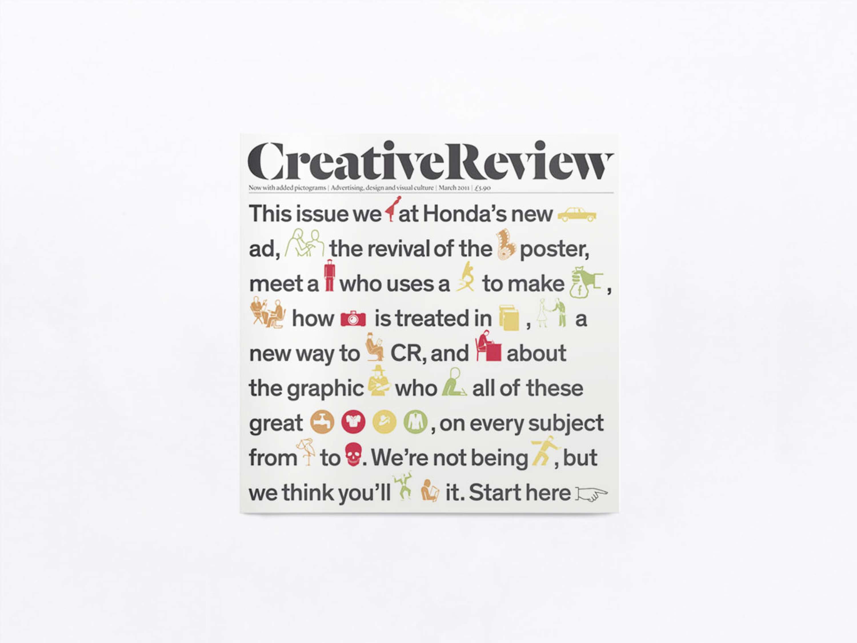 Creative Review Magazine Covers by StudioPensom