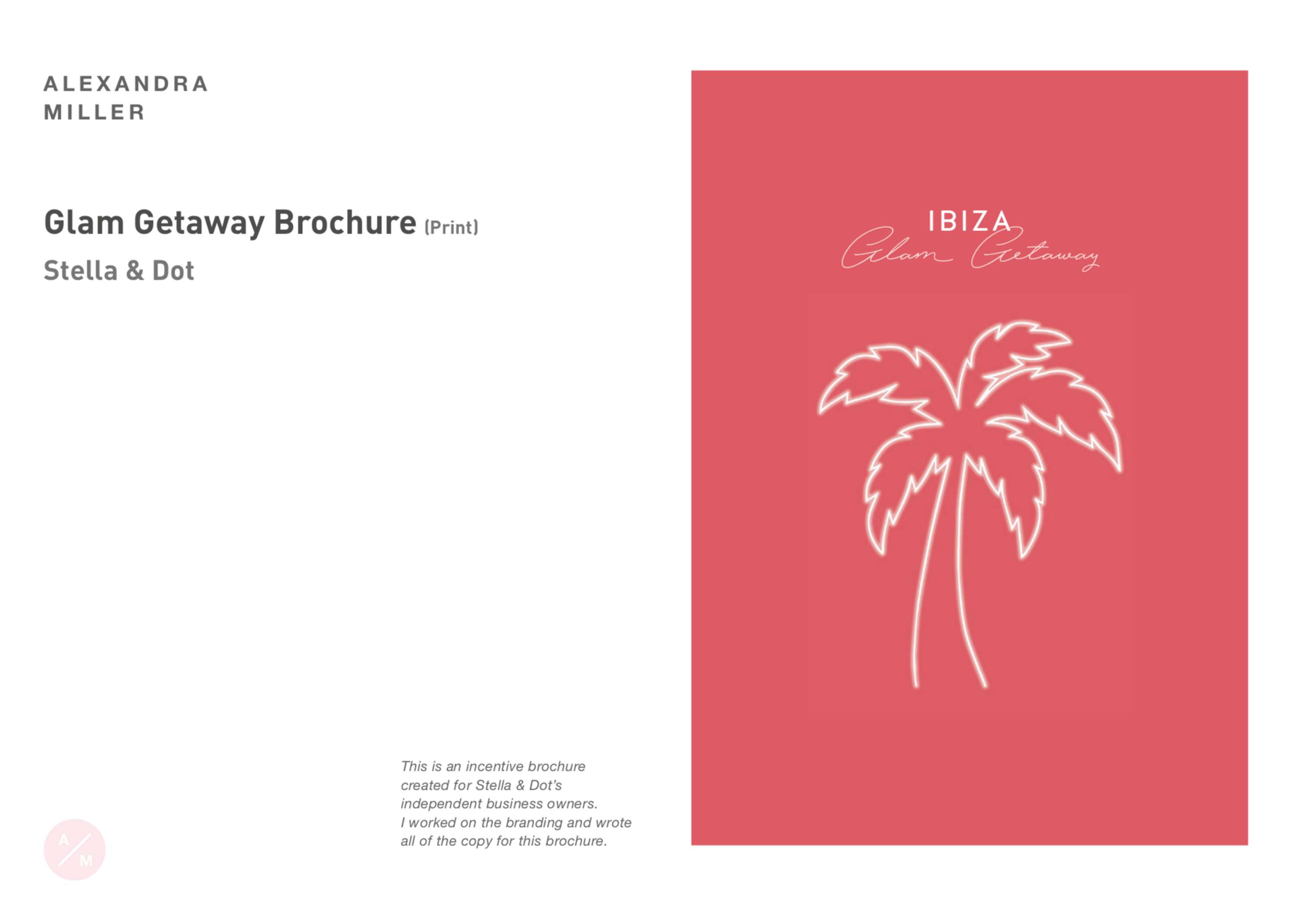 Glam Brochure [print] by Alexandra Miller