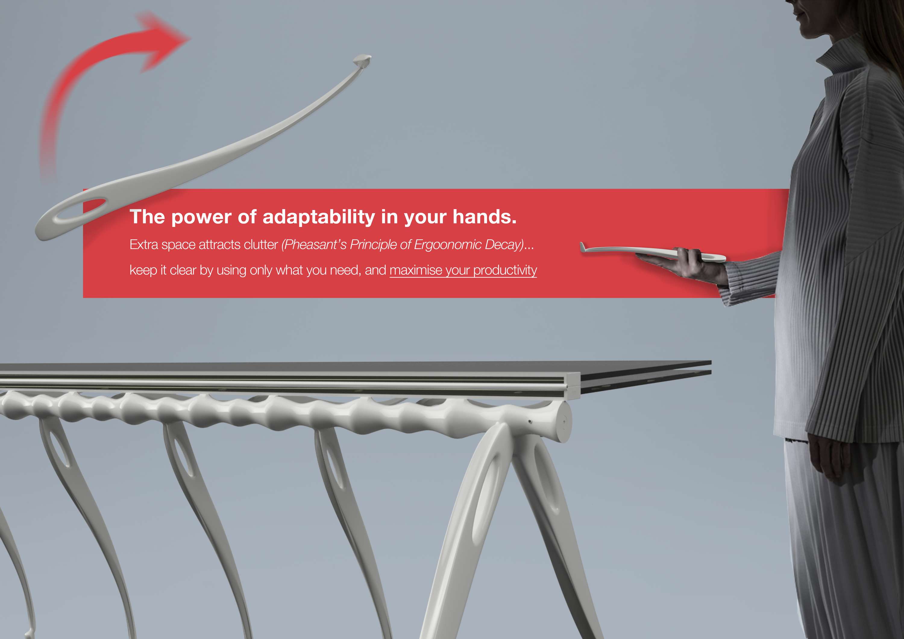 Dodici | Hyper Adaptable Work Surface by Asher Aiden Erskine