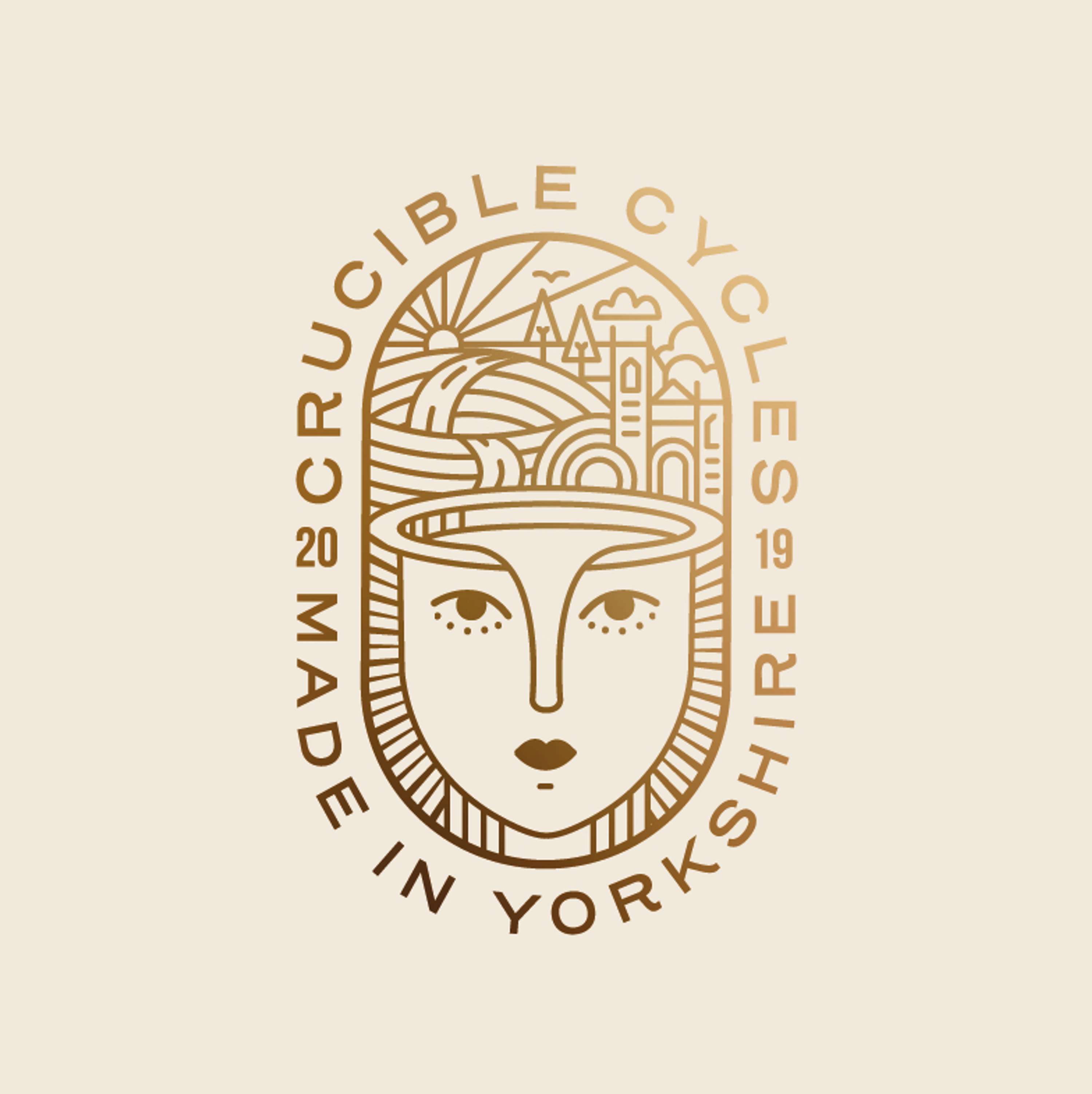 Crucible cycles branding by lee fairclough