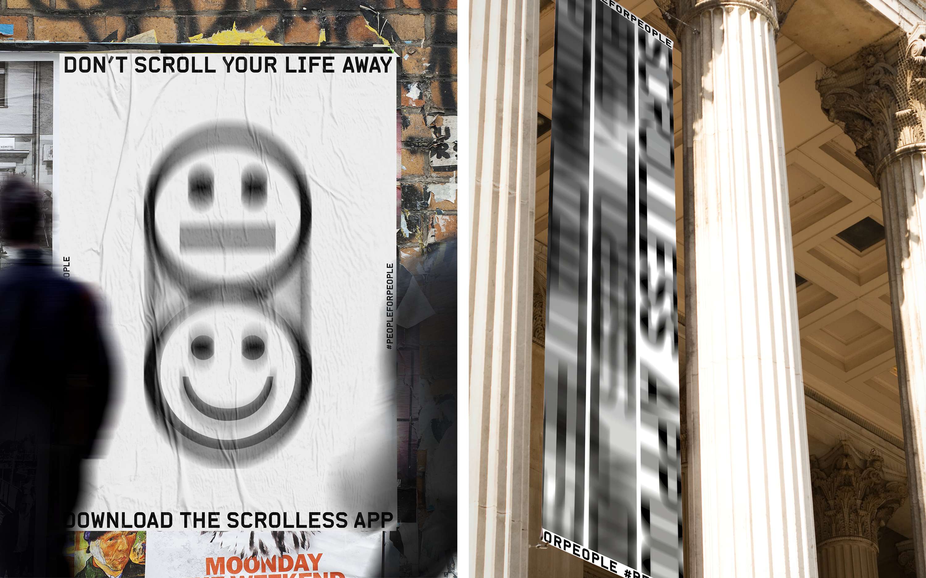 Scrolless App and Campaign - Don't scroll your life away by Stefano Falconi