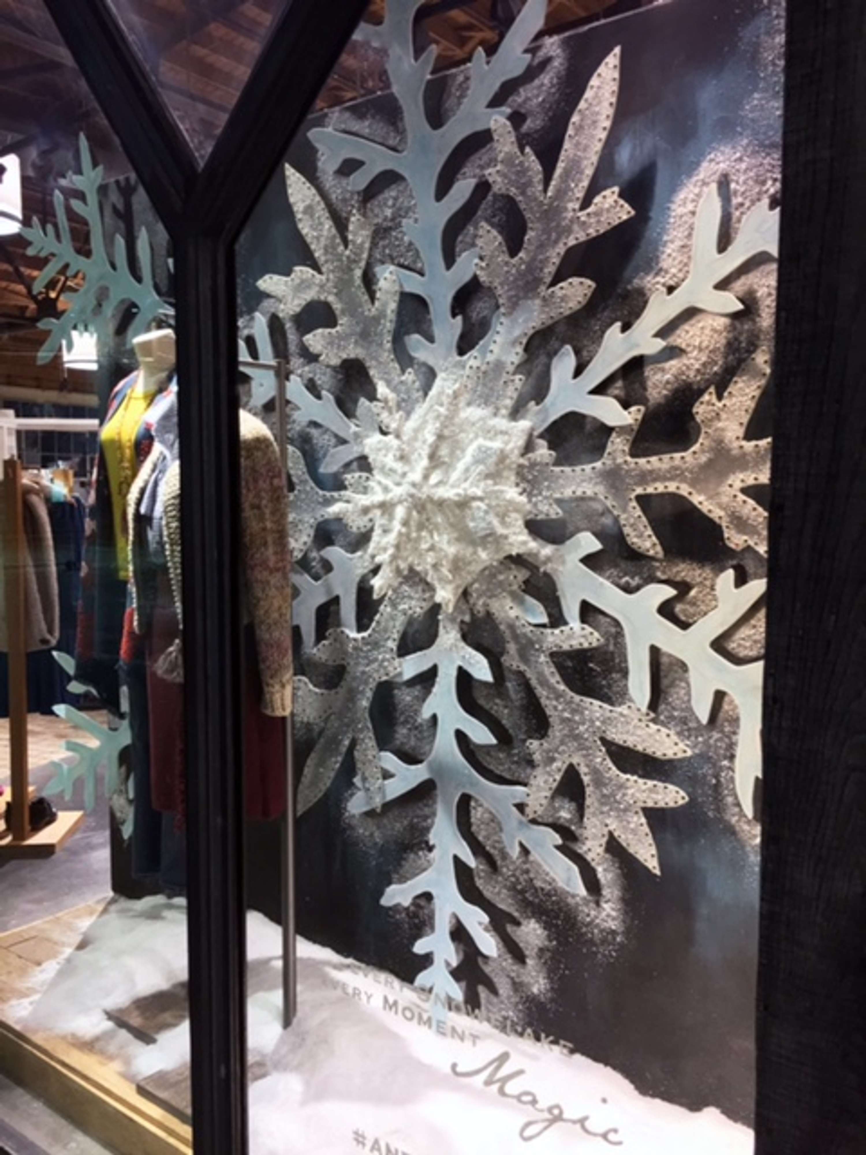 Snowflake Window Display by Cait Sexton