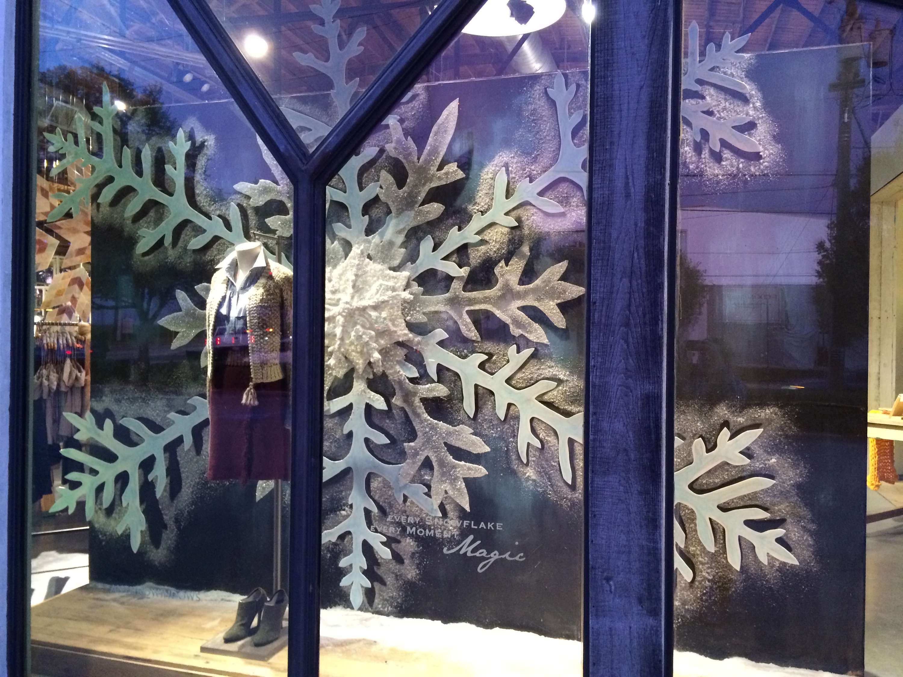 Snowflake Window Display by Cait Sexton