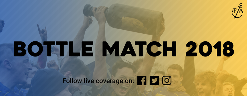 Branding for The Falmouth Anchor's Bottle Match Varsity 2018 coverage by Matt Solomons