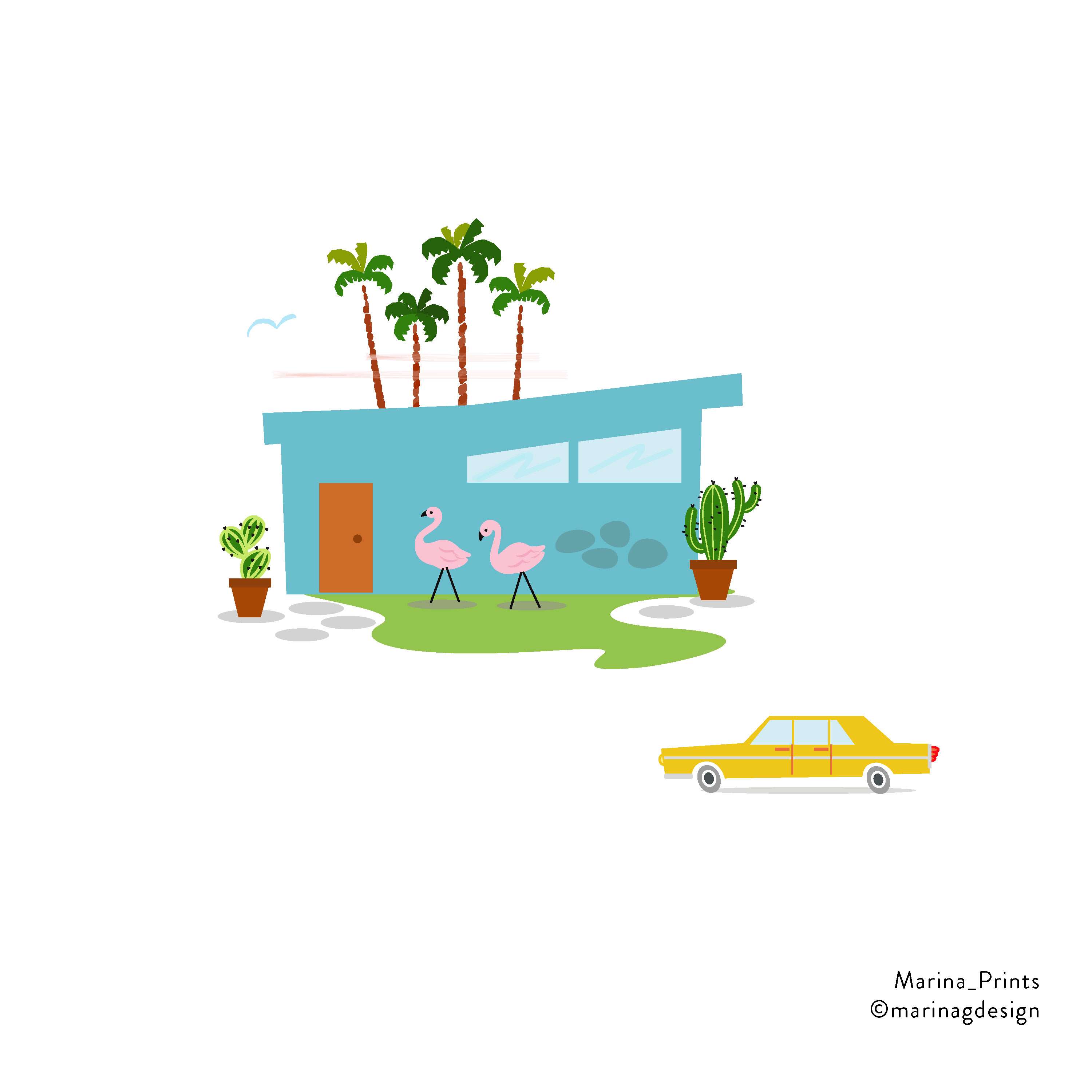 Desert Modernism -Palm Spring Style by Marina Gonzalez