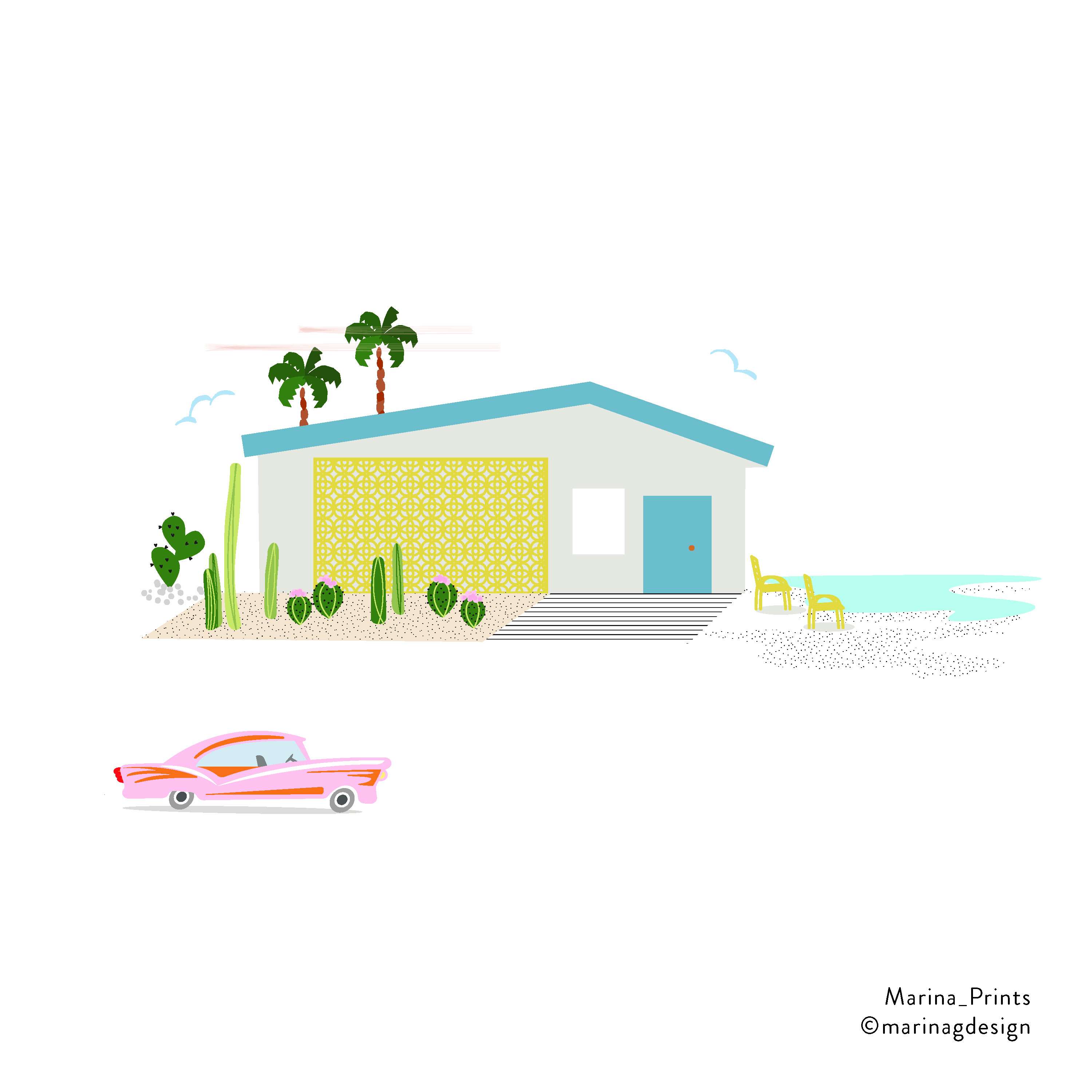 Desert Modernism -Palm Spring Style by Marina Gonzalez