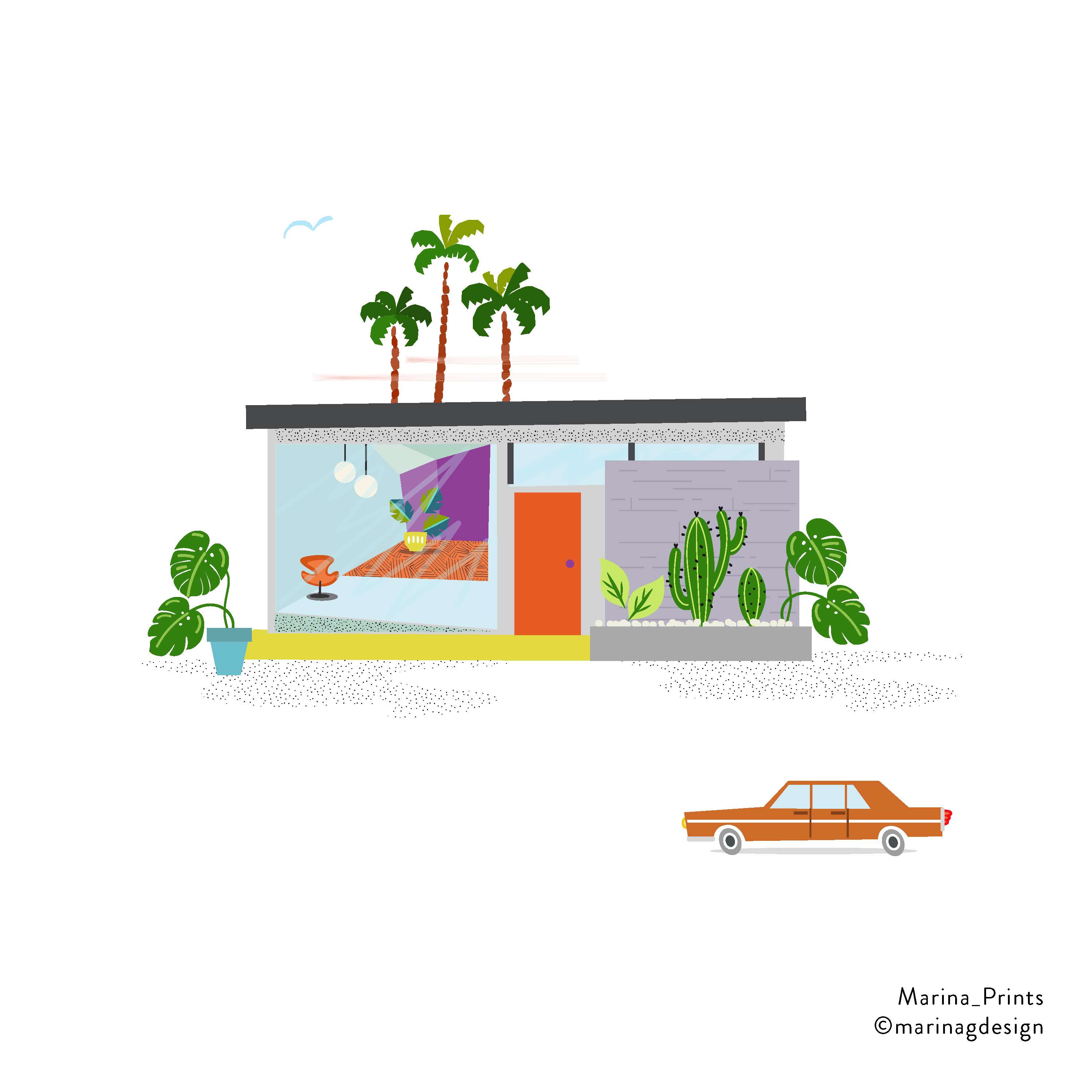 Desert Modernism -Palm Spring Style by Marina Gonzalez