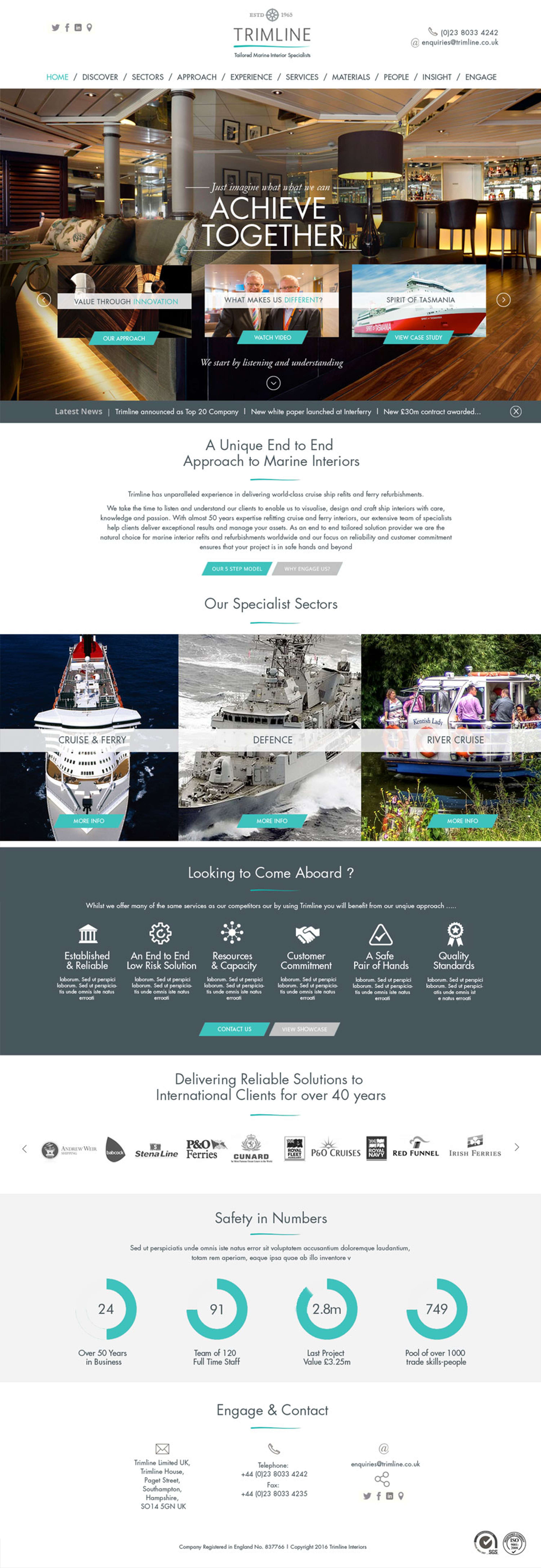 Trimline Website Design by Rob Harris